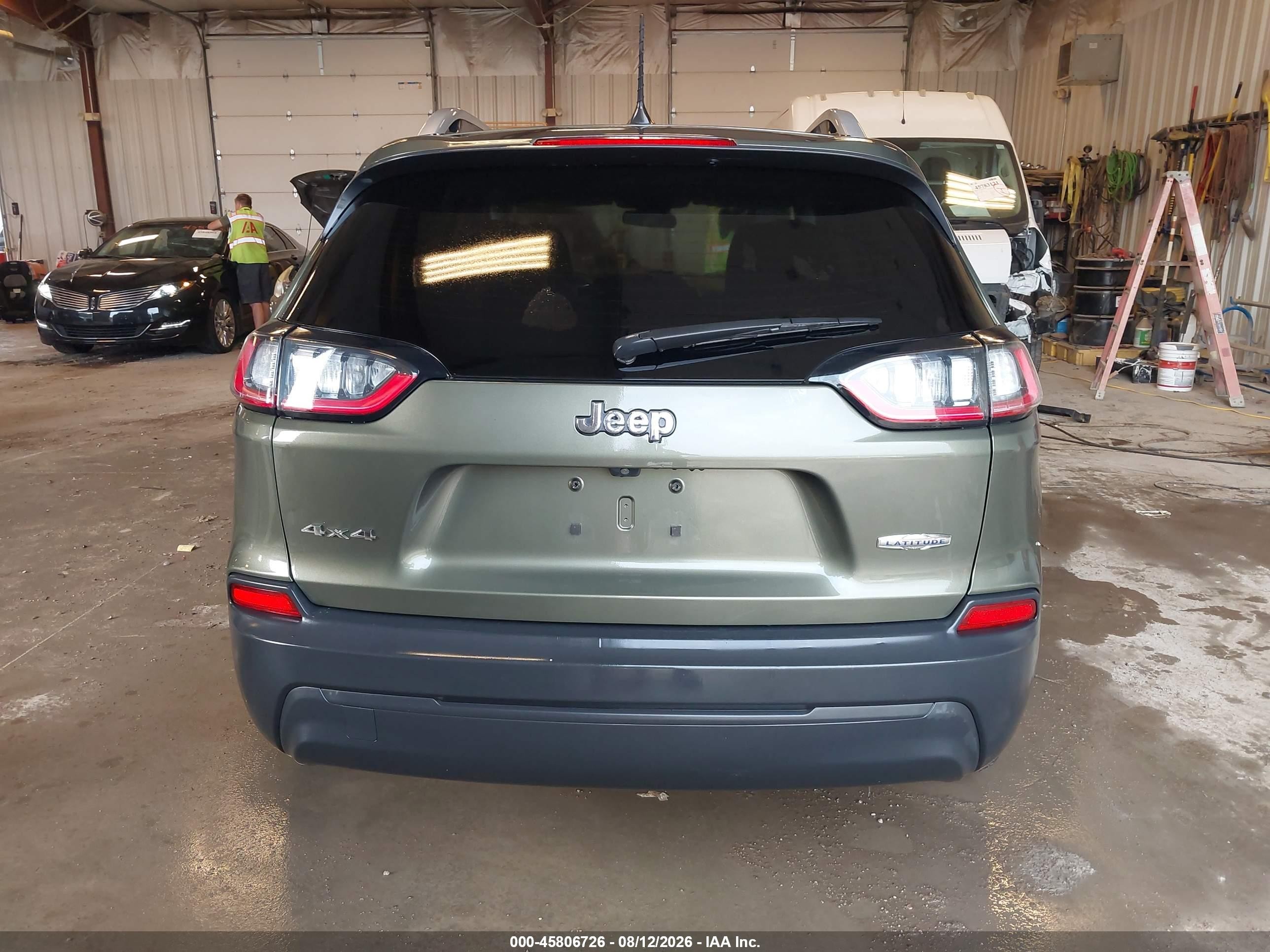 2019 Jeep Cherokee Latitude 4x4 Green vin: 1C4PJMCB4KD449449