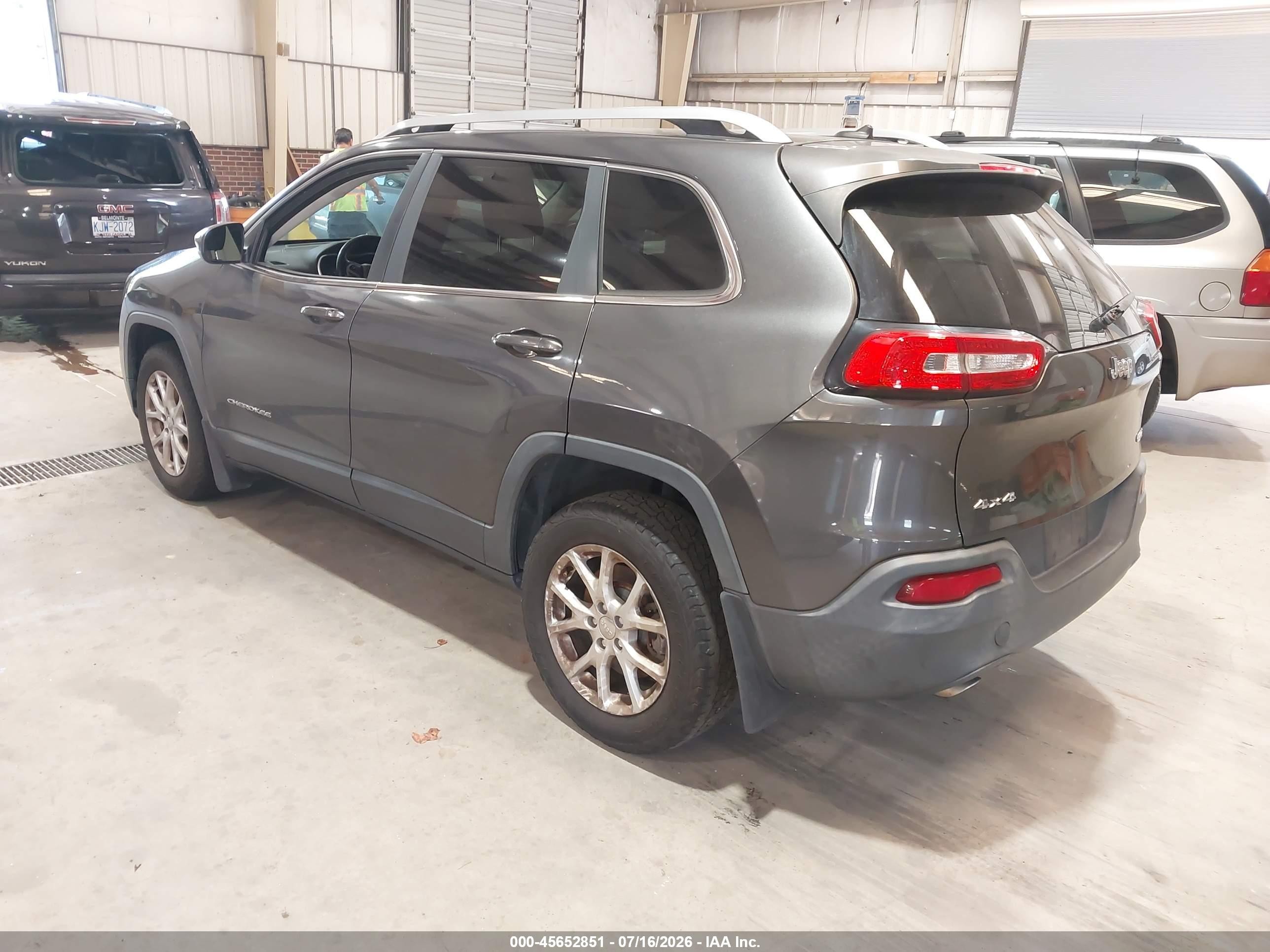 2014 Jeep Cherokee Latitude Gray vin: 1C4PJMCB5EW141294