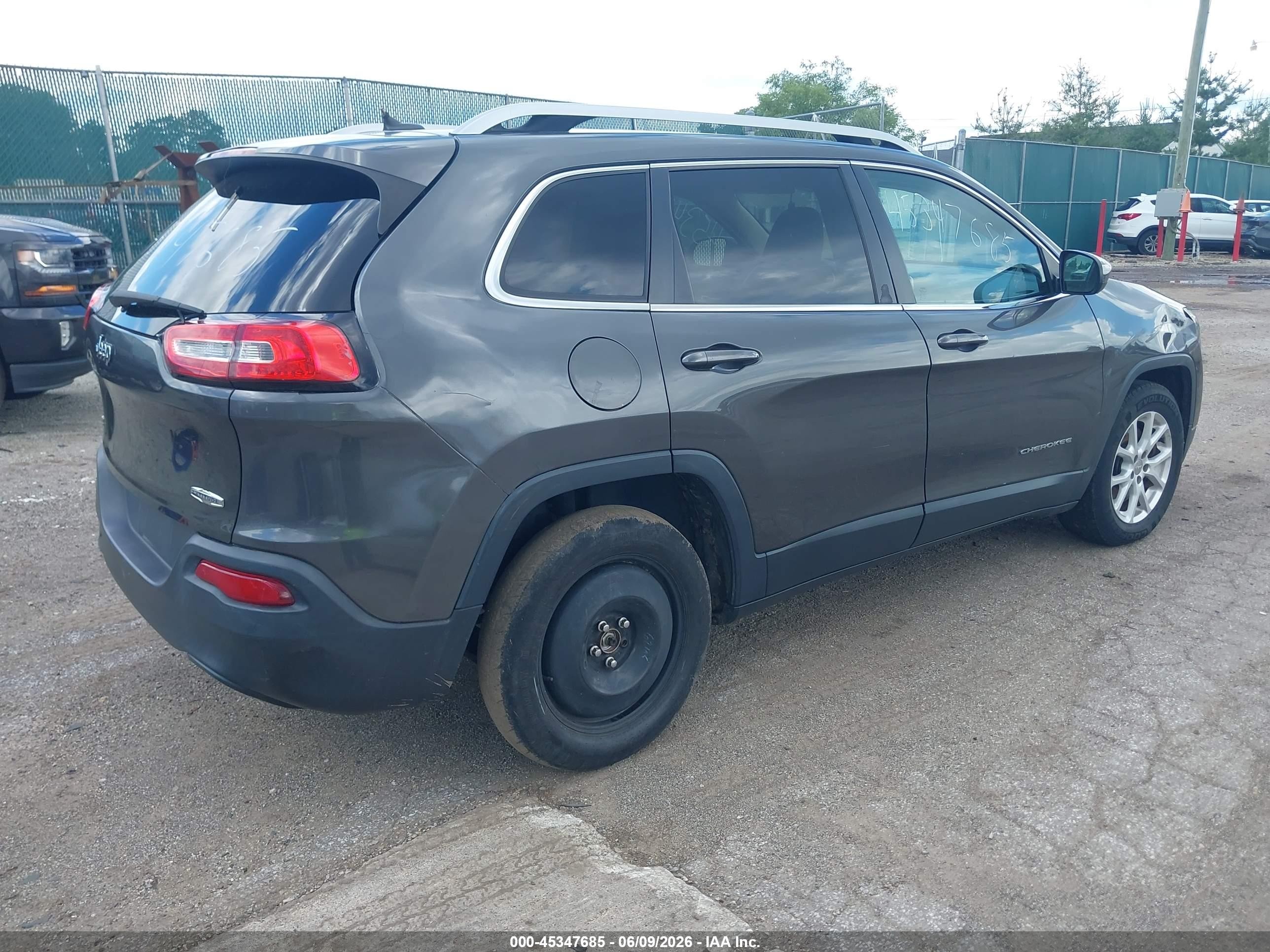2014 Jeep Cherokee Latitude Серый vin: 1C4PJMCB5EW183707