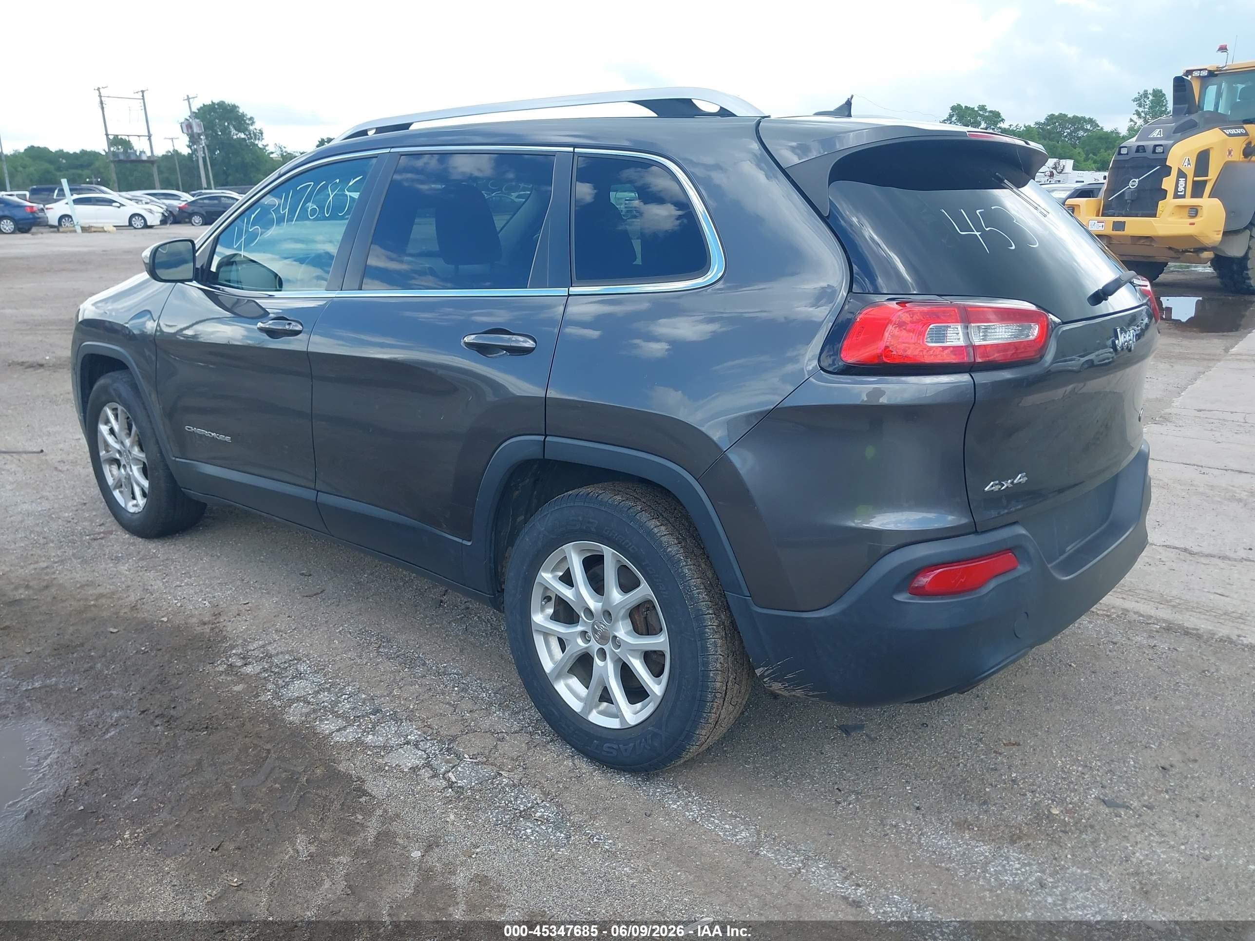 2014 Jeep Cherokee Latitude Серый vin: 1C4PJMCB5EW183707