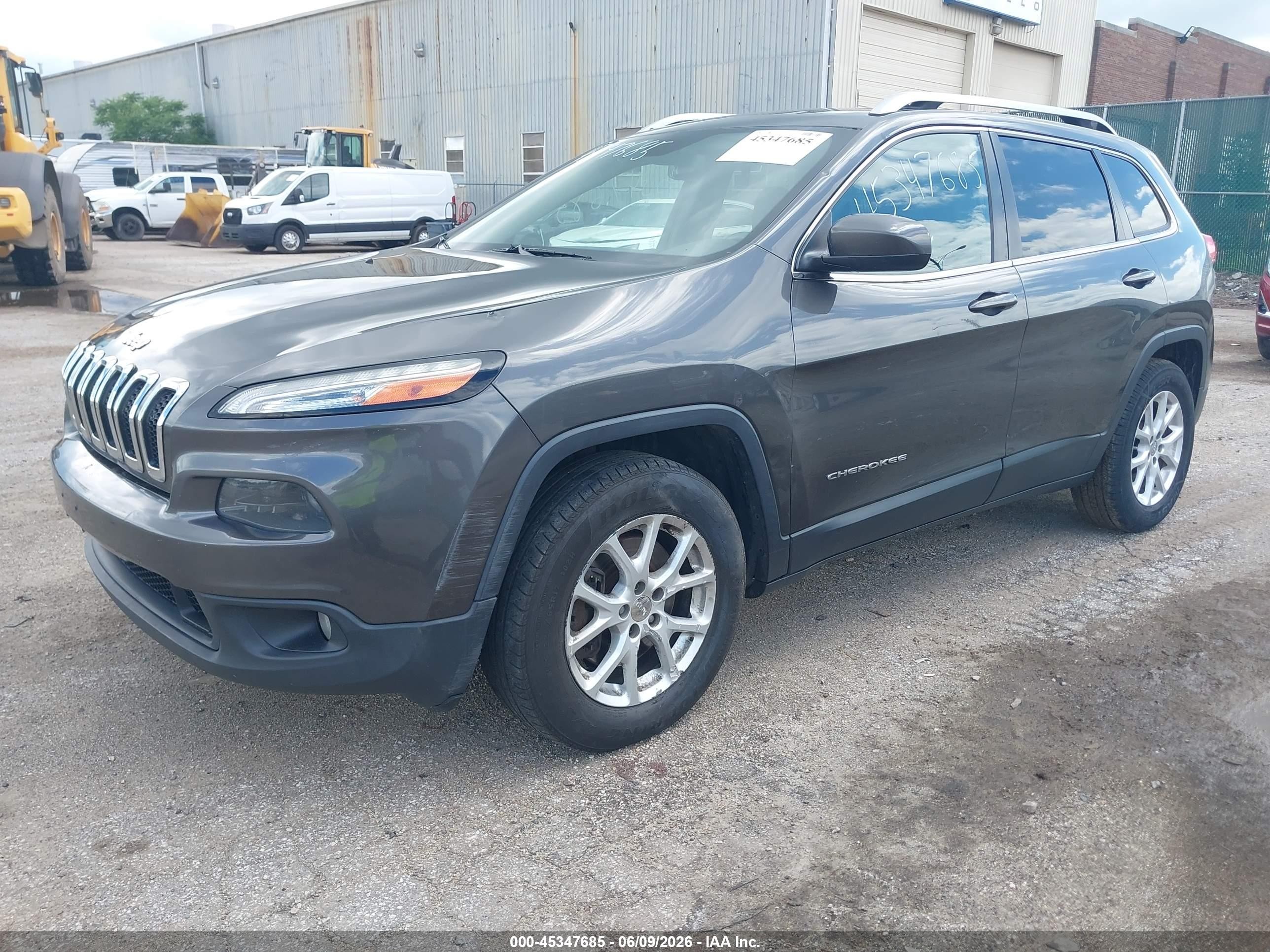 2014 Jeep Cherokee Latitude Серый vin: 1C4PJMCB5EW183707