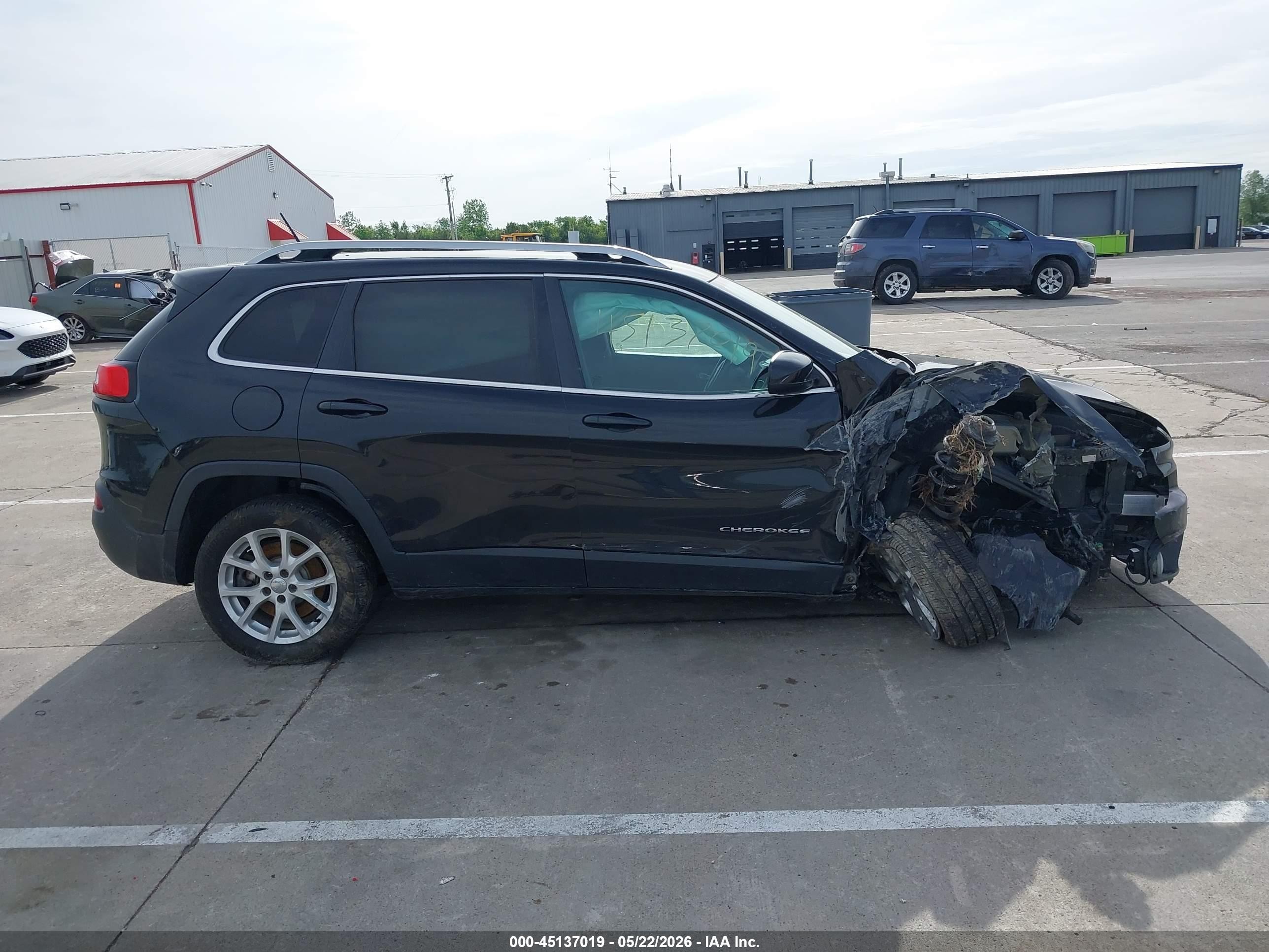 2014 Jeep Cherokee Latitude Black vin: 1C4PJMCB5EW185991