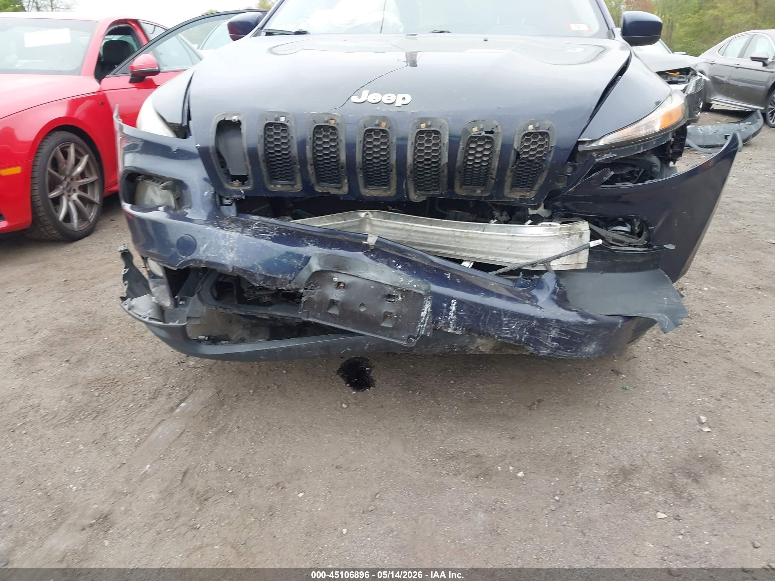 2014 Jeep Cherokee Latitude Blue vin: 1C4PJMCB5EW291664