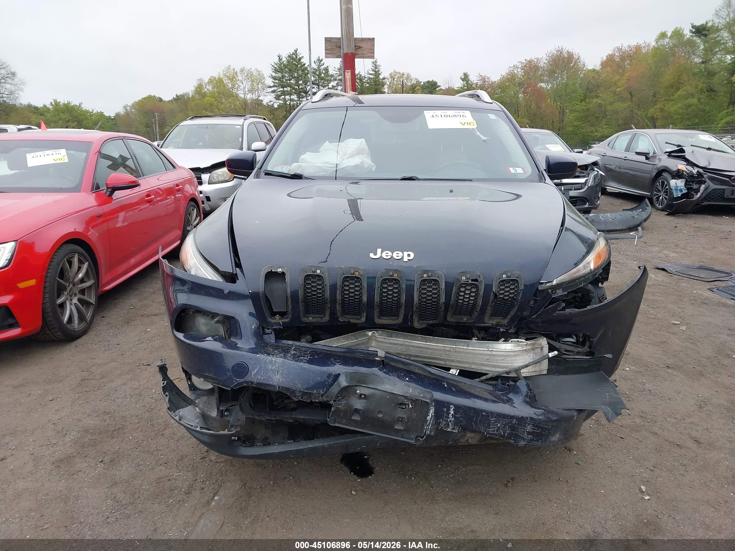 2014 Jeep Cherokee Latitude Blue vin: 1C4PJMCB5EW291664