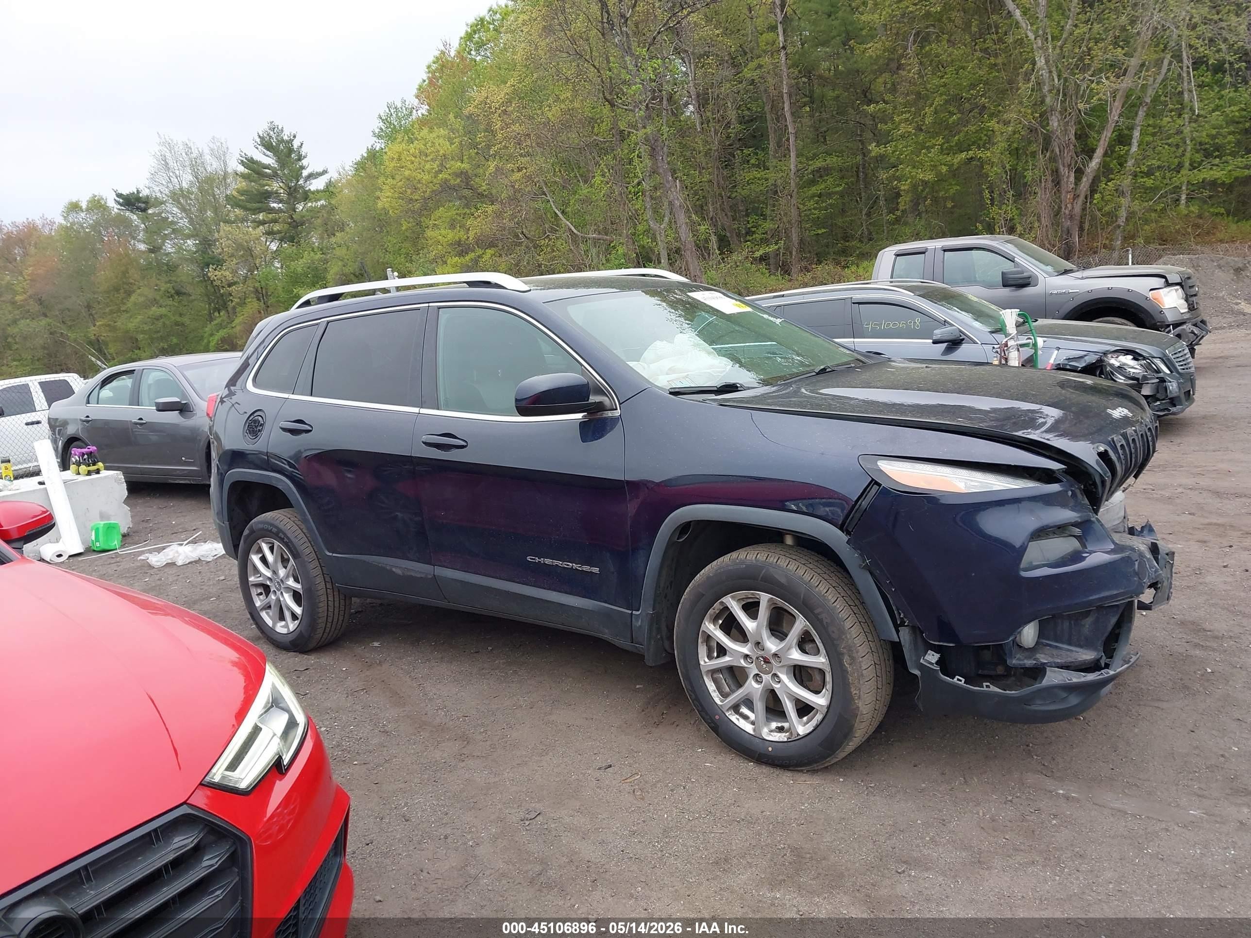 2014 Jeep Cherokee Latitude Blue vin: 1C4PJMCB5EW291664