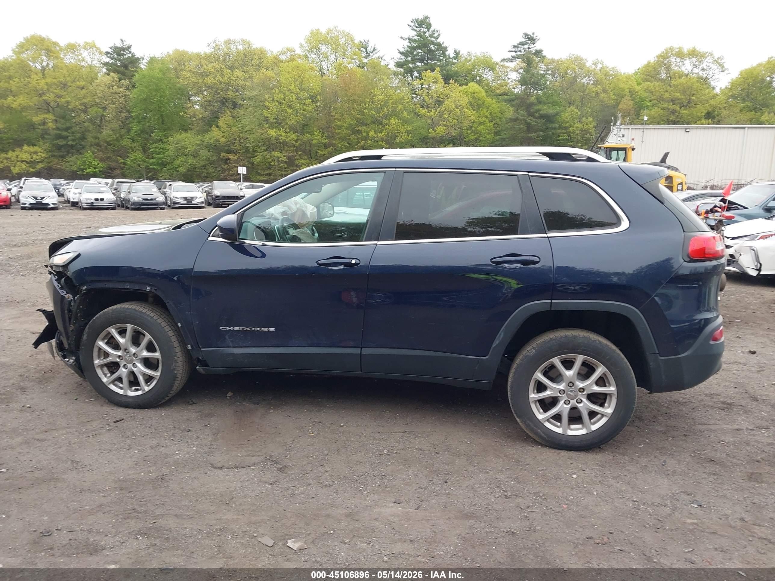 2014 Jeep Cherokee Latitude Blue vin: 1C4PJMCB5EW291664