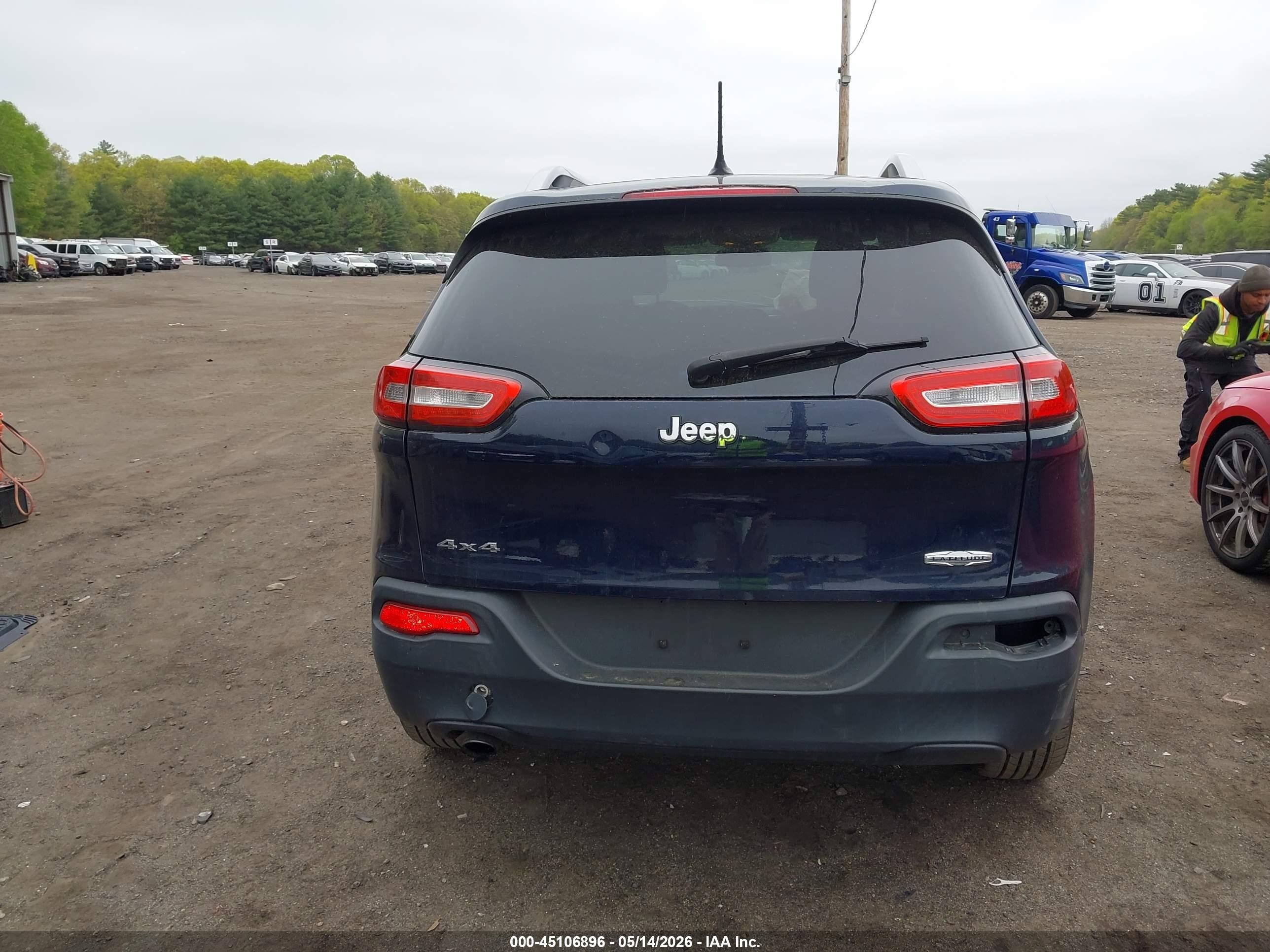 2014 Jeep Cherokee Latitude Blue vin: 1C4PJMCB5EW291664