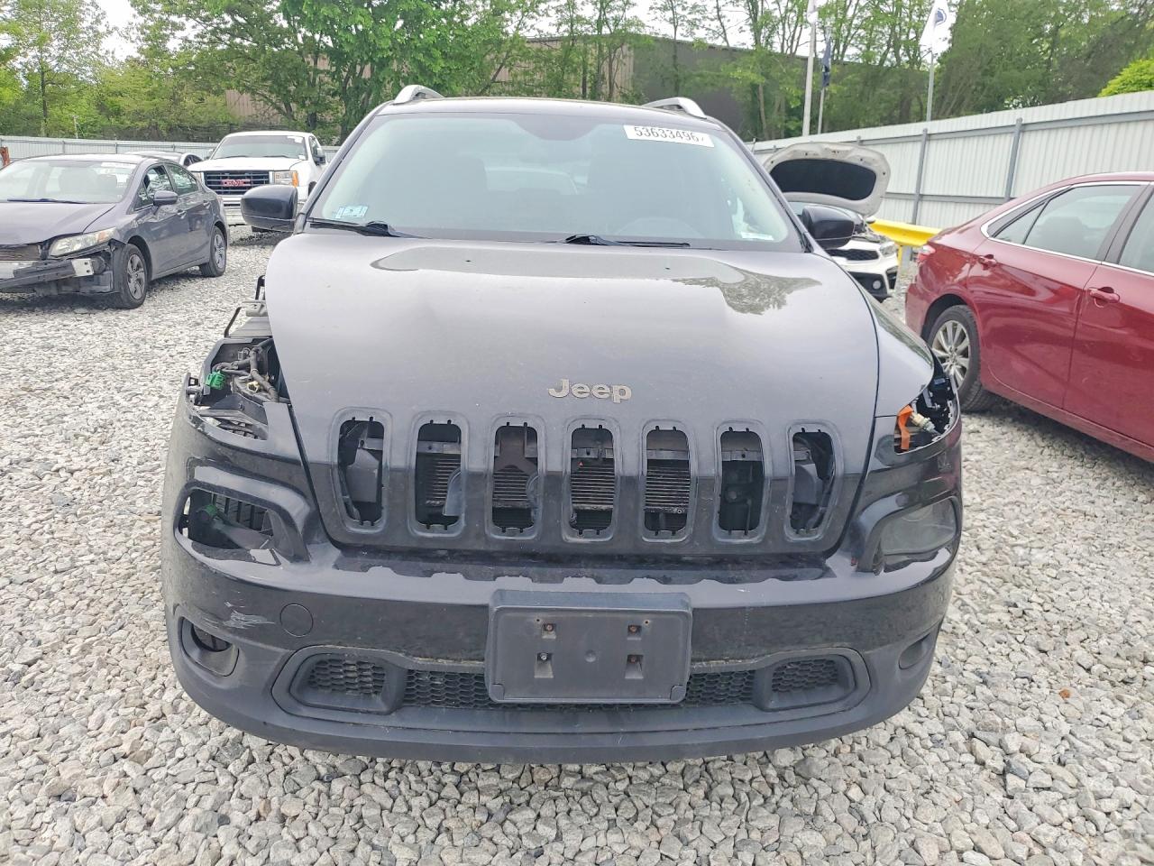 2015 Jeep Cherokee Latitude Black vin: 1C4PJMCB5FW563891
