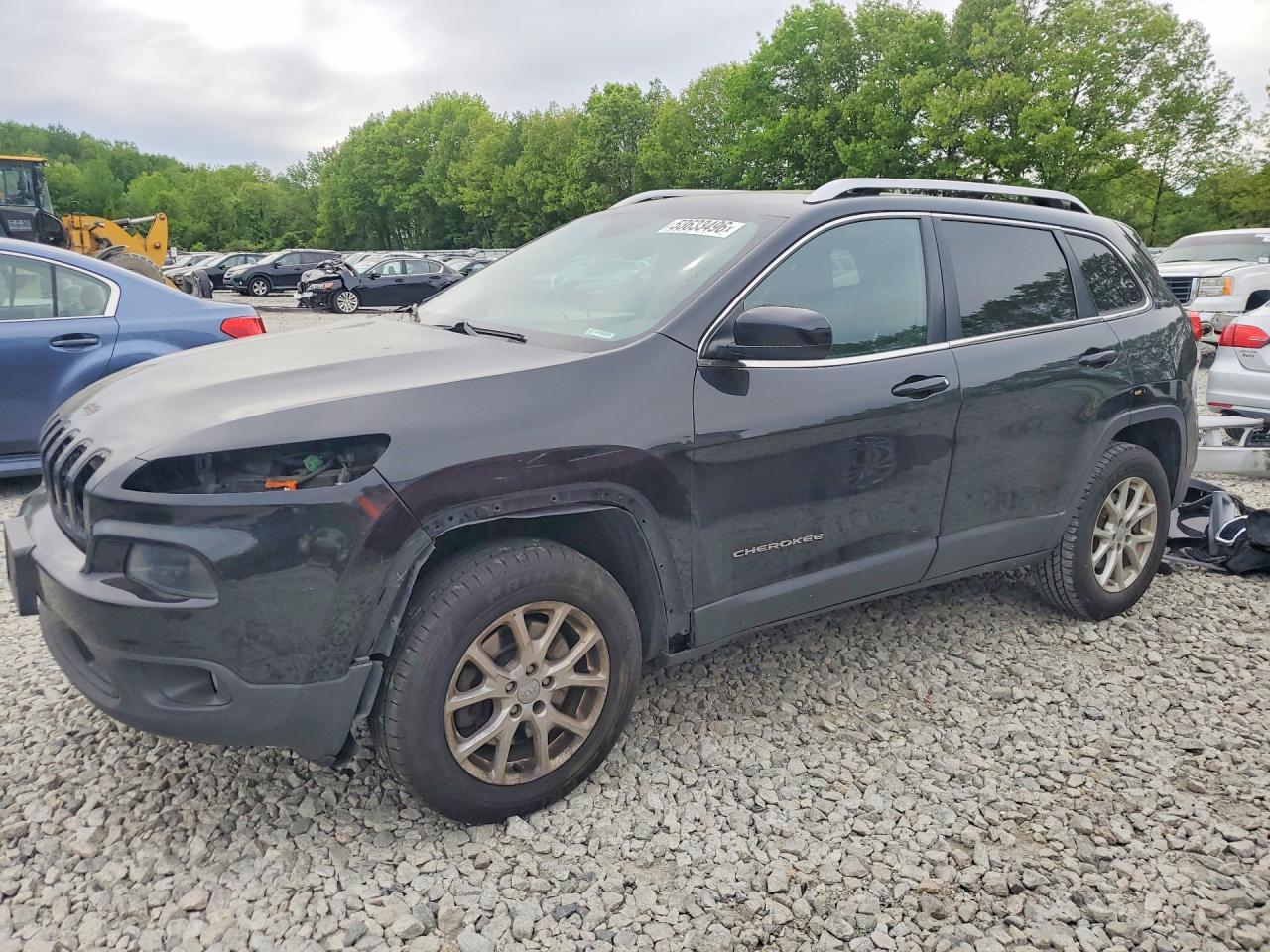 2015 Jeep Cherokee Latitude Black vin: 1C4PJMCB5FW563891