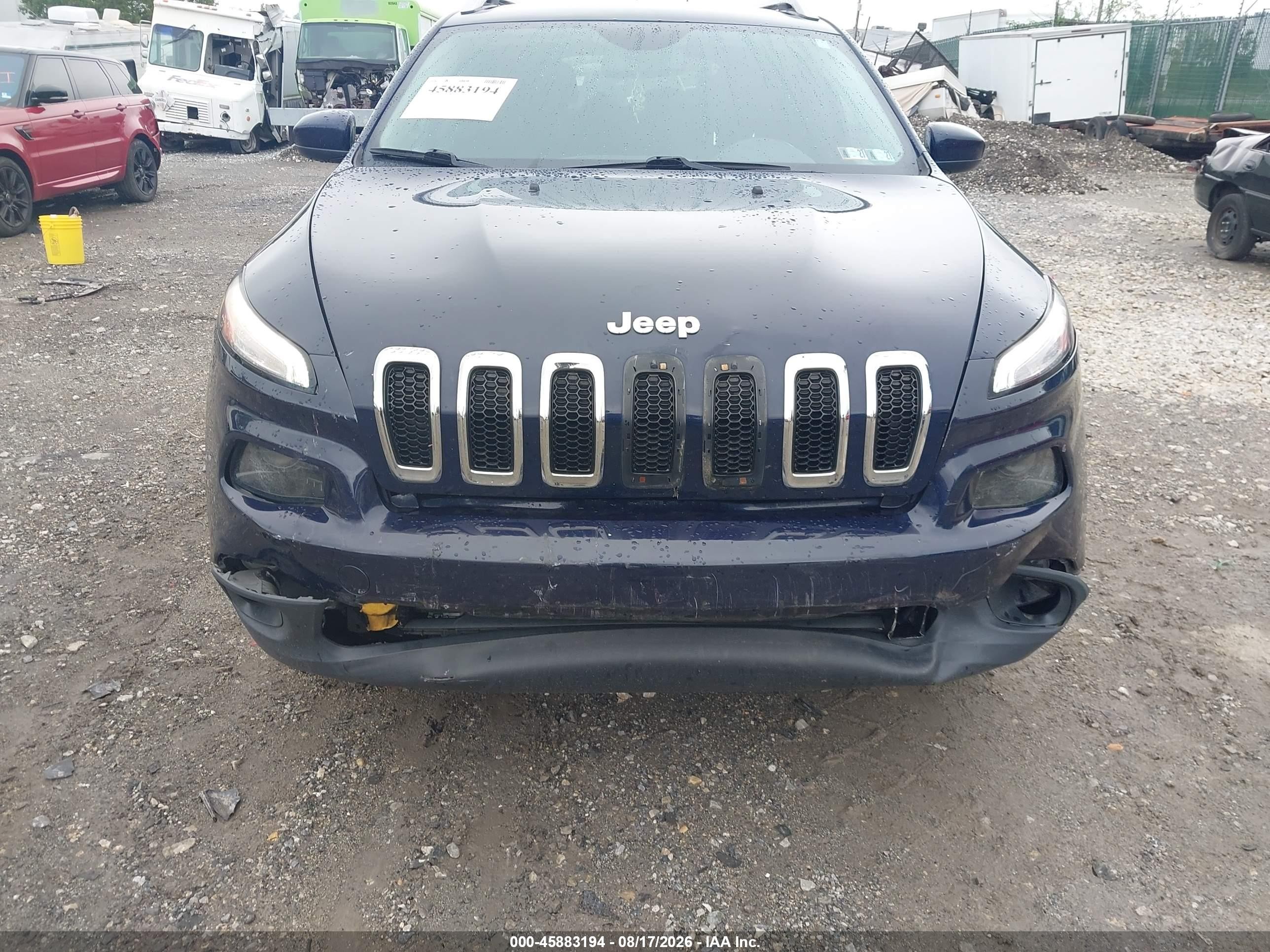 2015 Jeep Cherokee Latitude Dark Blue vin: 1C4PJMCB5FW609512