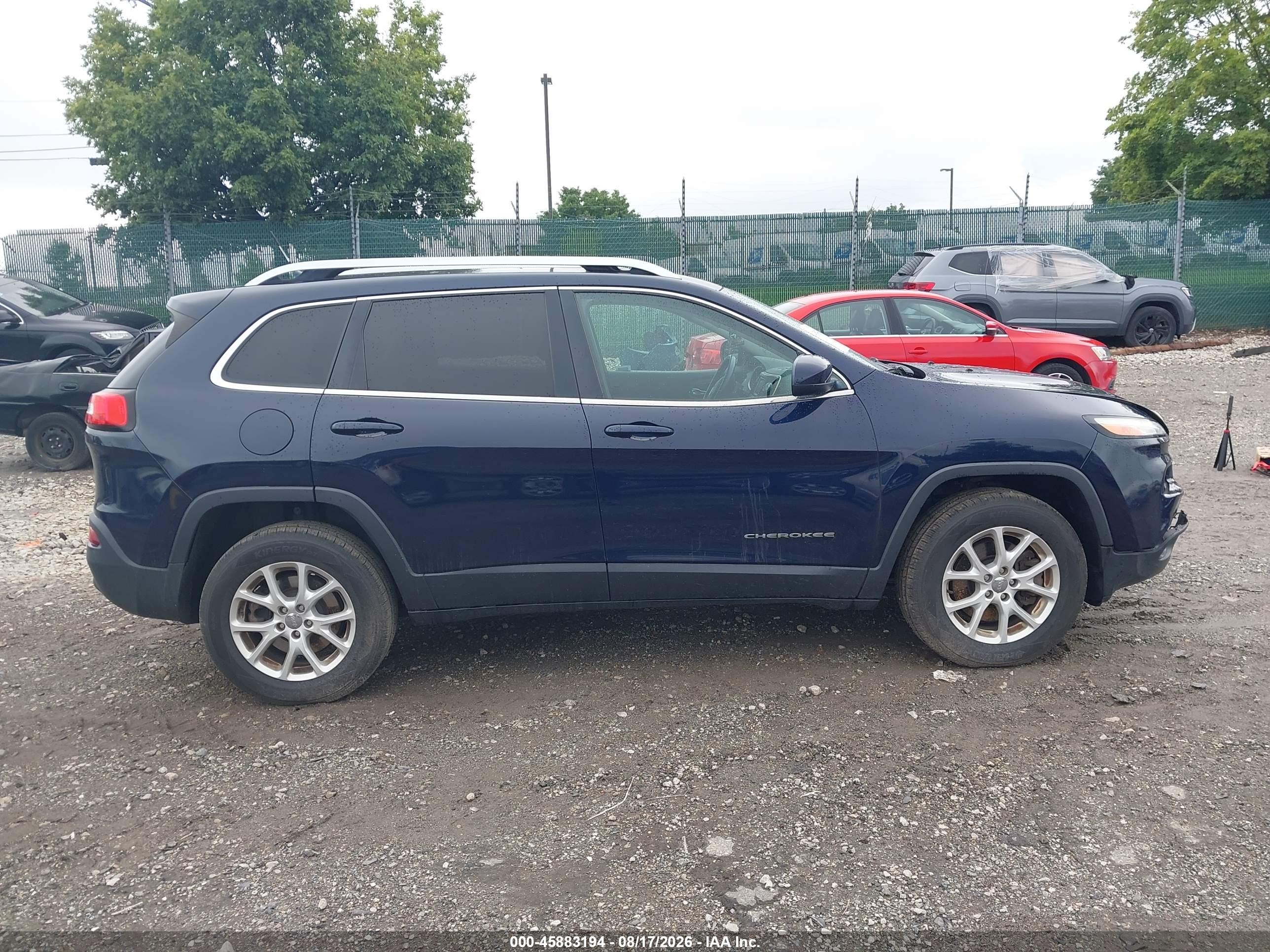 2015 Jeep Cherokee Latitude Dark Blue vin: 1C4PJMCB5FW609512