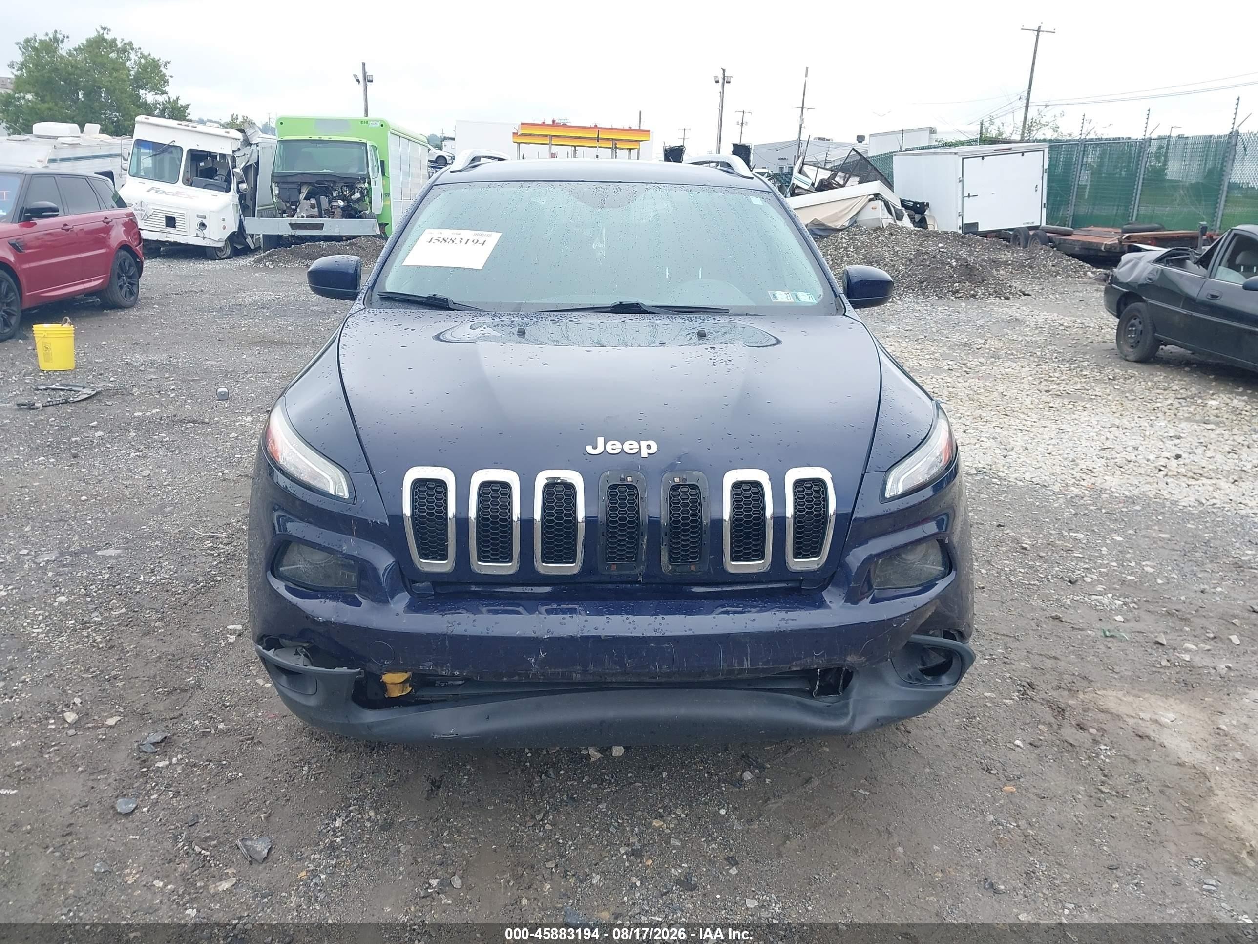 2015 Jeep Cherokee Latitude Dark Blue vin: 1C4PJMCB5FW609512