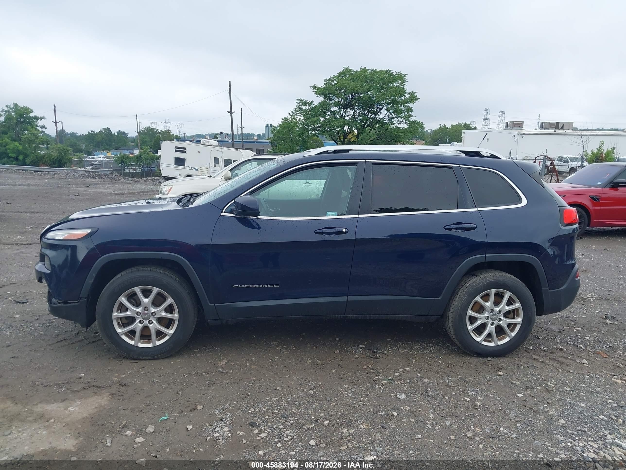 2015 Jeep Cherokee Latitude Dark Blue vin: 1C4PJMCB5FW609512