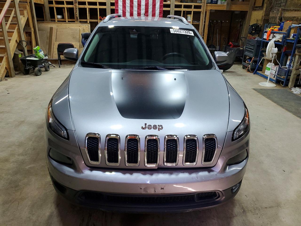 2015 Jeep Cherokee Latitude Gray vin: 1C4PJMCB5FW691340