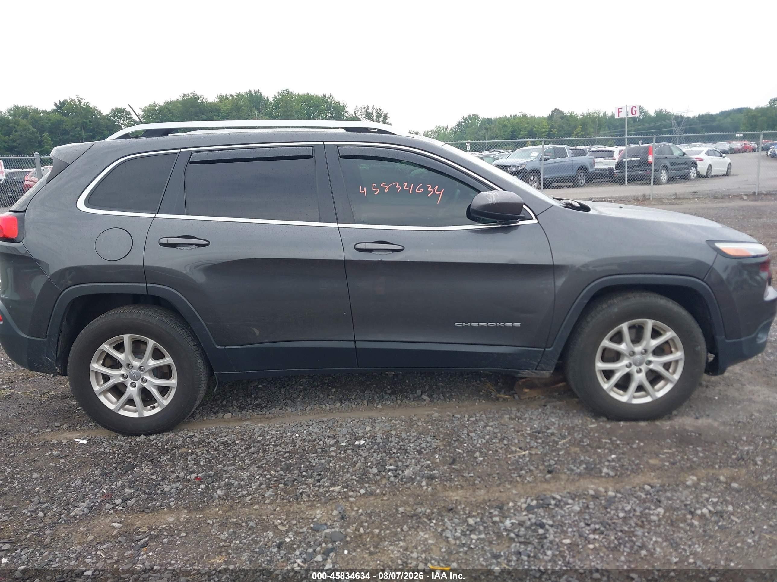 2015 Jeep Cherokee Latitude Gray vin: 1C4PJMCB5FW725616