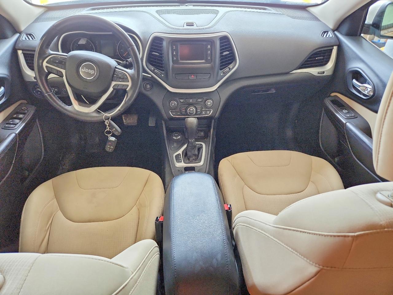 2015 Jeep Cherokee Latitude Бежевый vin: 1C4PJMCB5FW768367