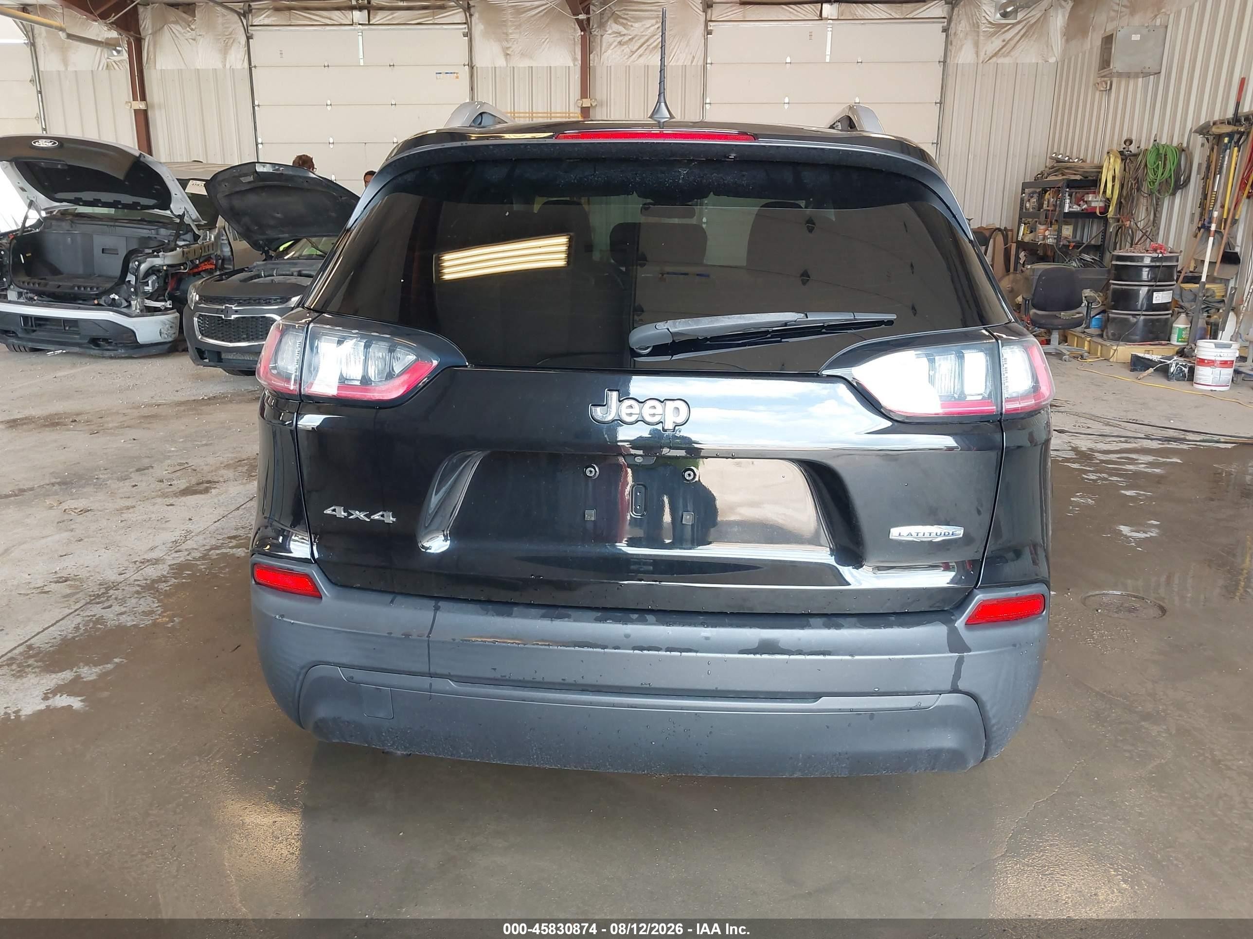 2019 Jeep Cherokee Latitude 4x4 Black vin: 1C4PJMCB5KD479785