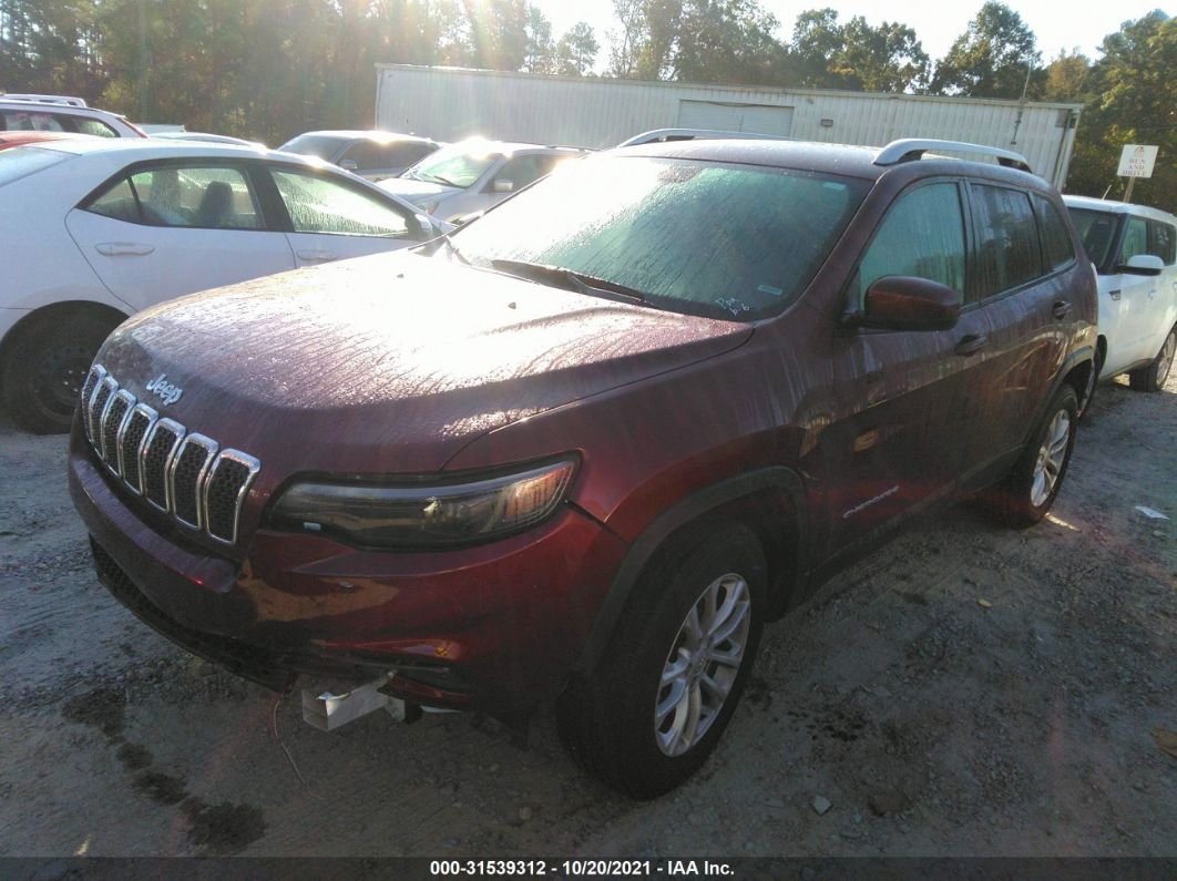 2020 Jeep Cherokee Latitude Бордовый vin: 1C4PJMCB5LD532986