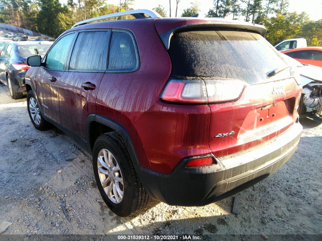 2020 Jeep Cherokee Latitude Бордовый vin: 1C4PJMCB5LD532986