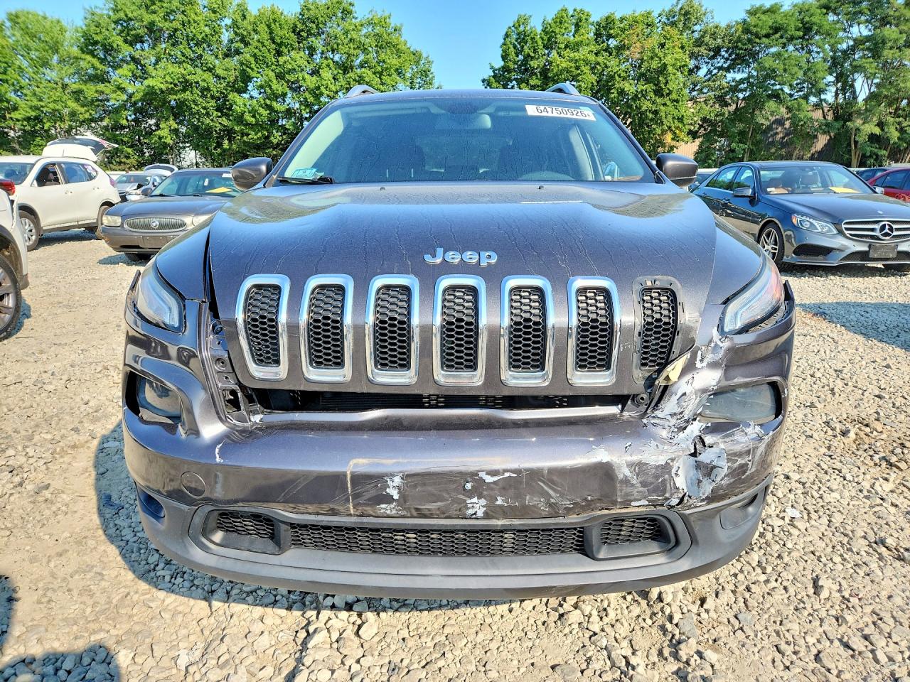 2014 Jeep Cherokee Latitude Gray vin: 1C4PJMCB6EW210669