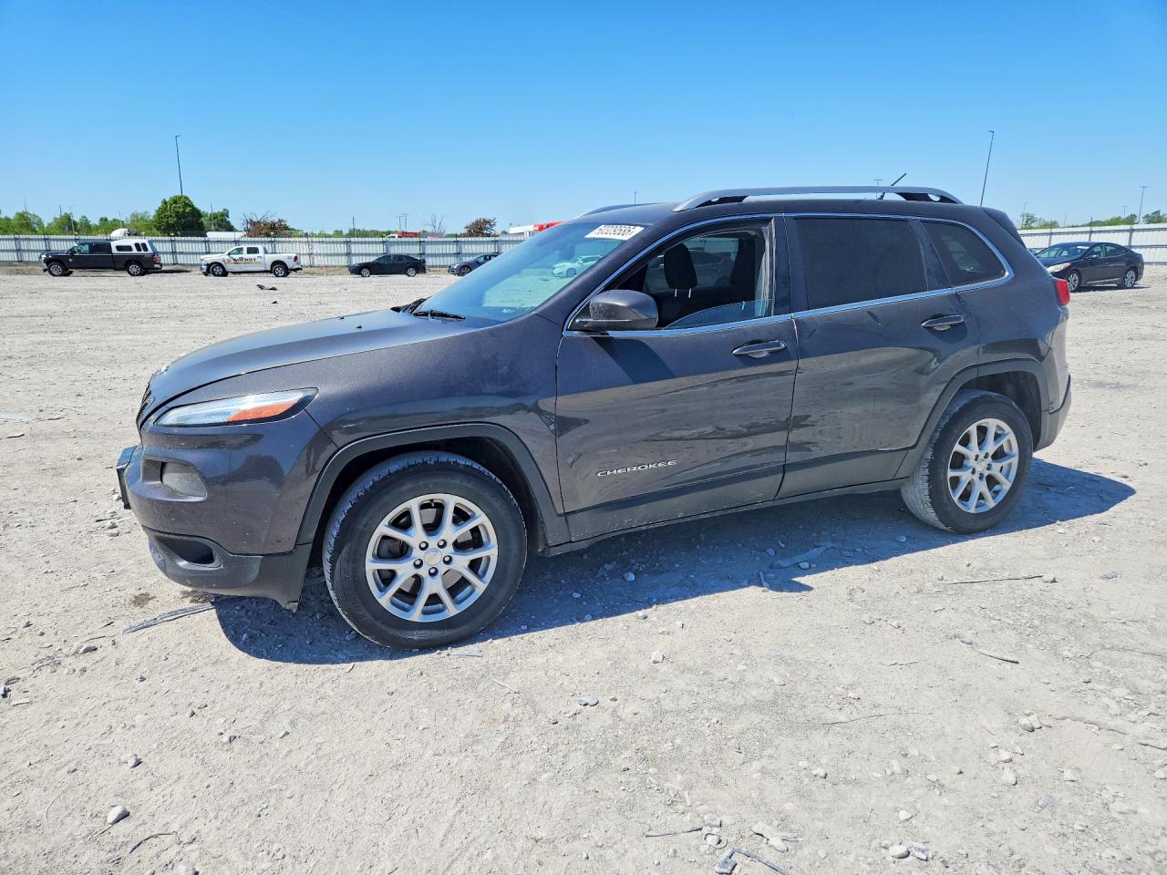 2014 Jeep Cherokee Latitude Gray vin: 1C4PJMCB6EW296436