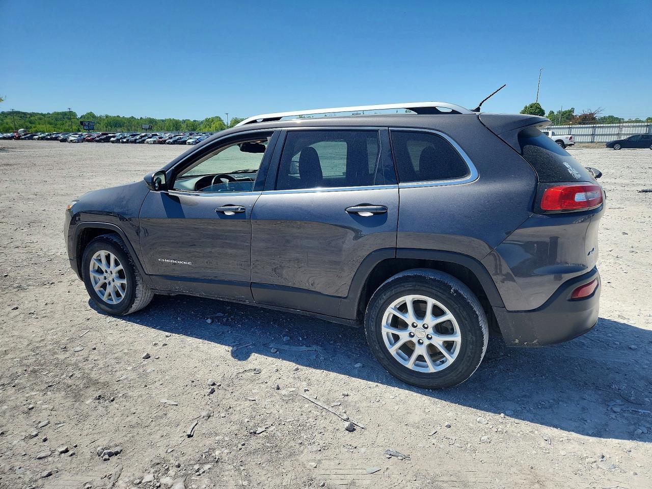 2014 Jeep Cherokee Latitude Gray vin: 1C4PJMCB6EW296436