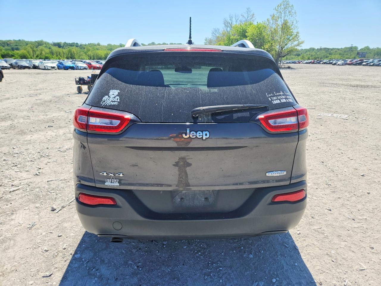 2014 Jeep Cherokee Latitude Gray vin: 1C4PJMCB6EW296436