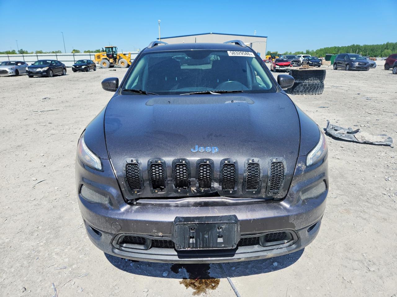 2014 Jeep Cherokee Latitude Gray vin: 1C4PJMCB6EW296436
