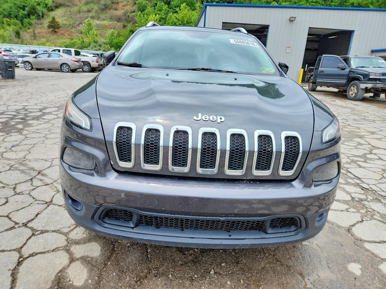 2015 Jeep Cherokee Latitude Gray vin: 1C4PJMCB6FW751349