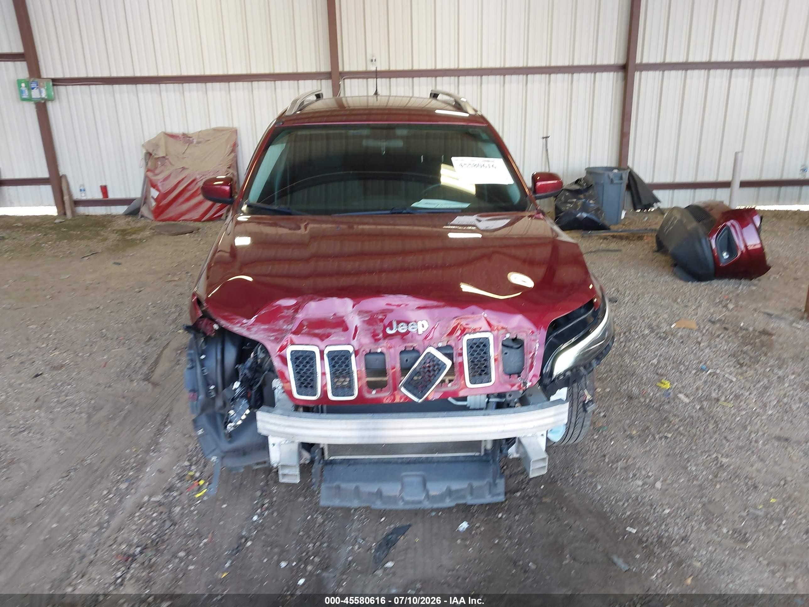 2019 Jeep Cherokee Latitude 4x4 Red vin: 1C4PJMCB6KD433107