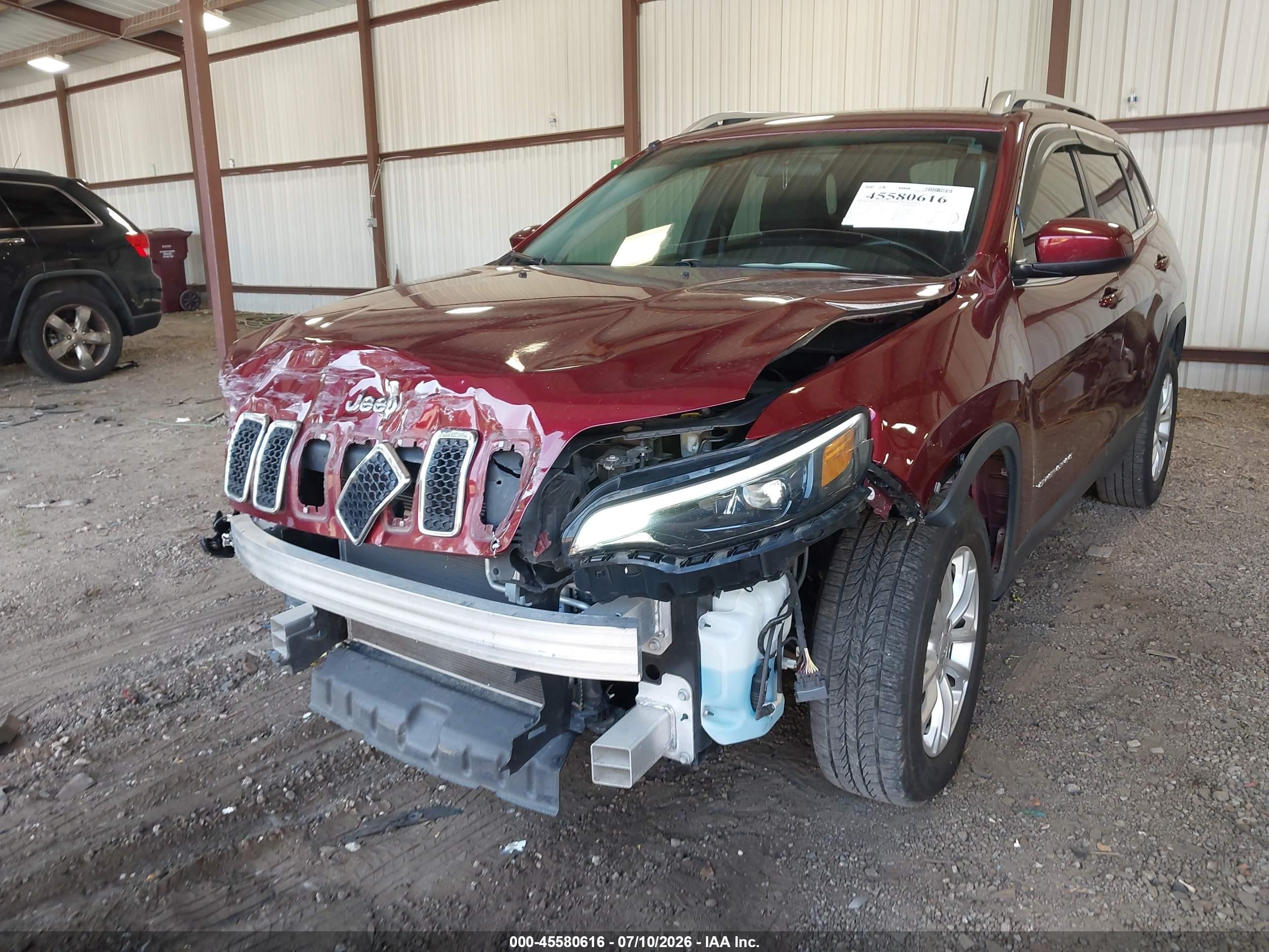 2019 Jeep Cherokee Latitude 4x4 Red vin: 1C4PJMCB6KD433107