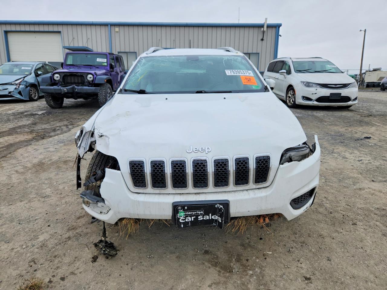 2020 Jeep Cherokee Latitude White vin: 1C4PJMCB6LD654630