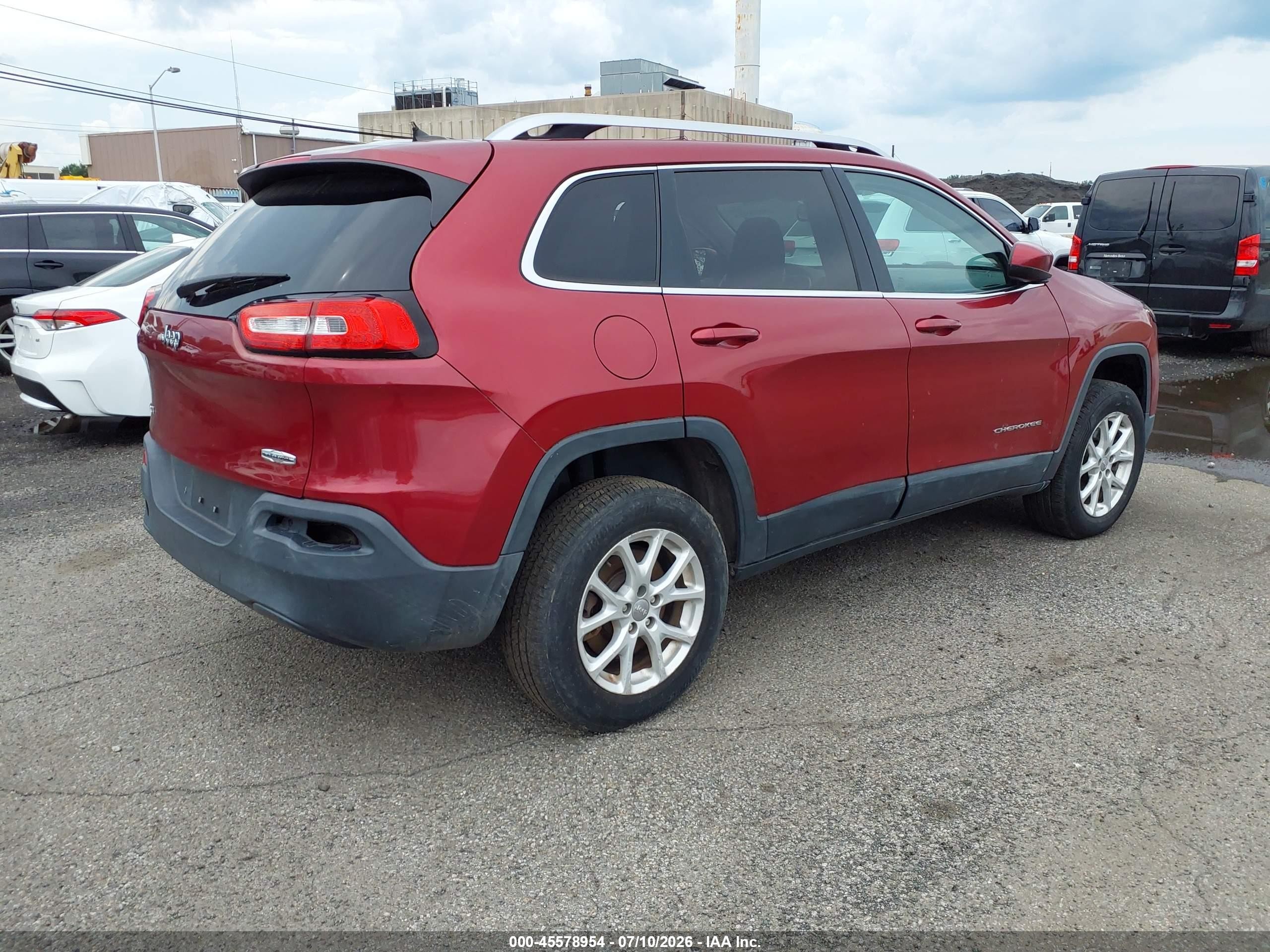 2014 Jeep Cherokee Latitude Burgundy vin: 1C4PJMCB7EW133407