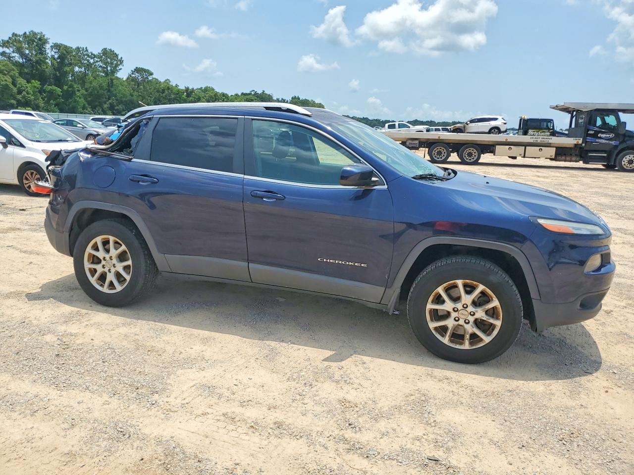 2014 Jeep Cherokee Latitude Blue vin: 1C4PJMCB7EW166262
