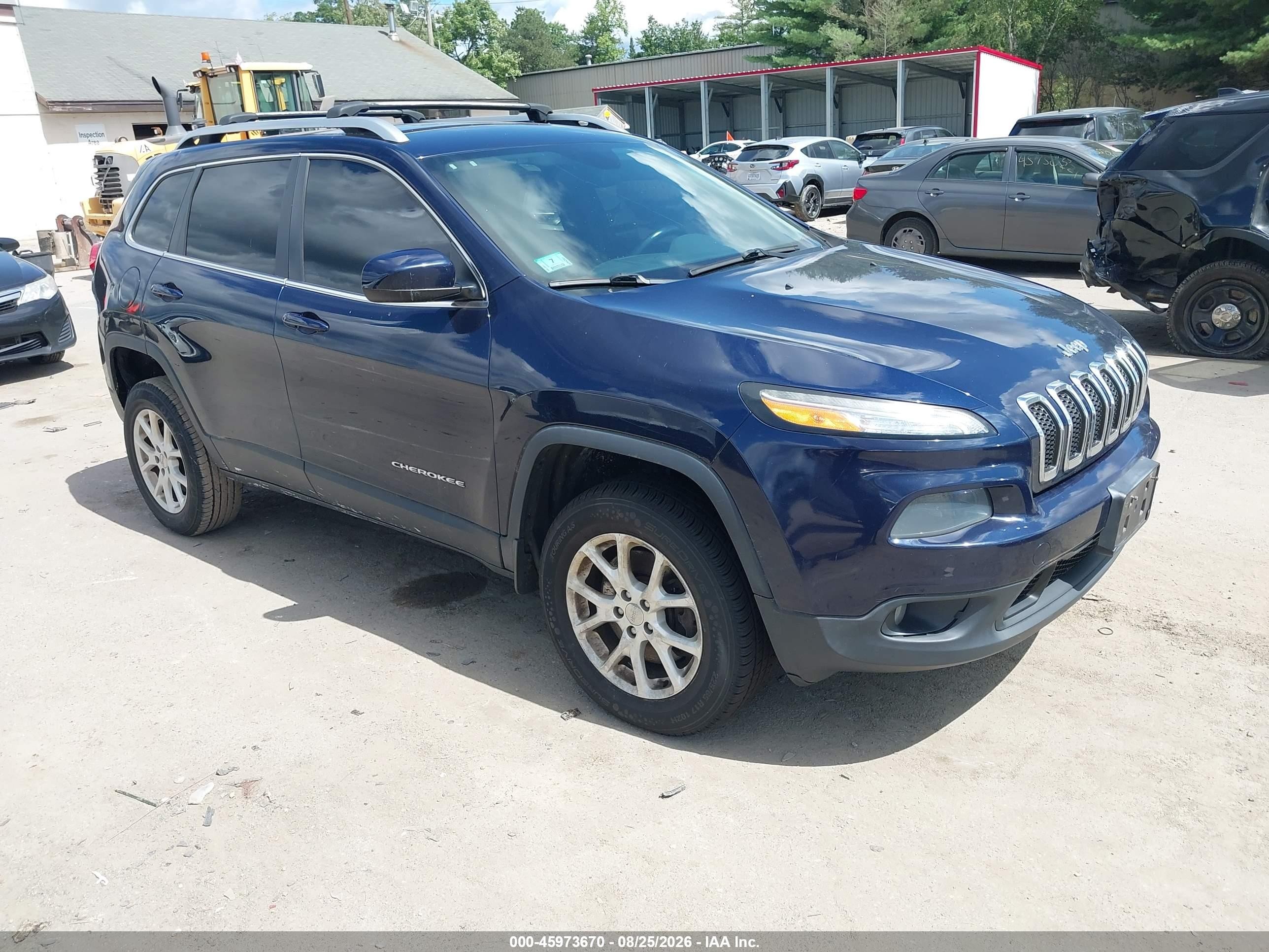 2014 Jeep Cherokee Latitude Blue vin: 1C4PJMCB7EW270010