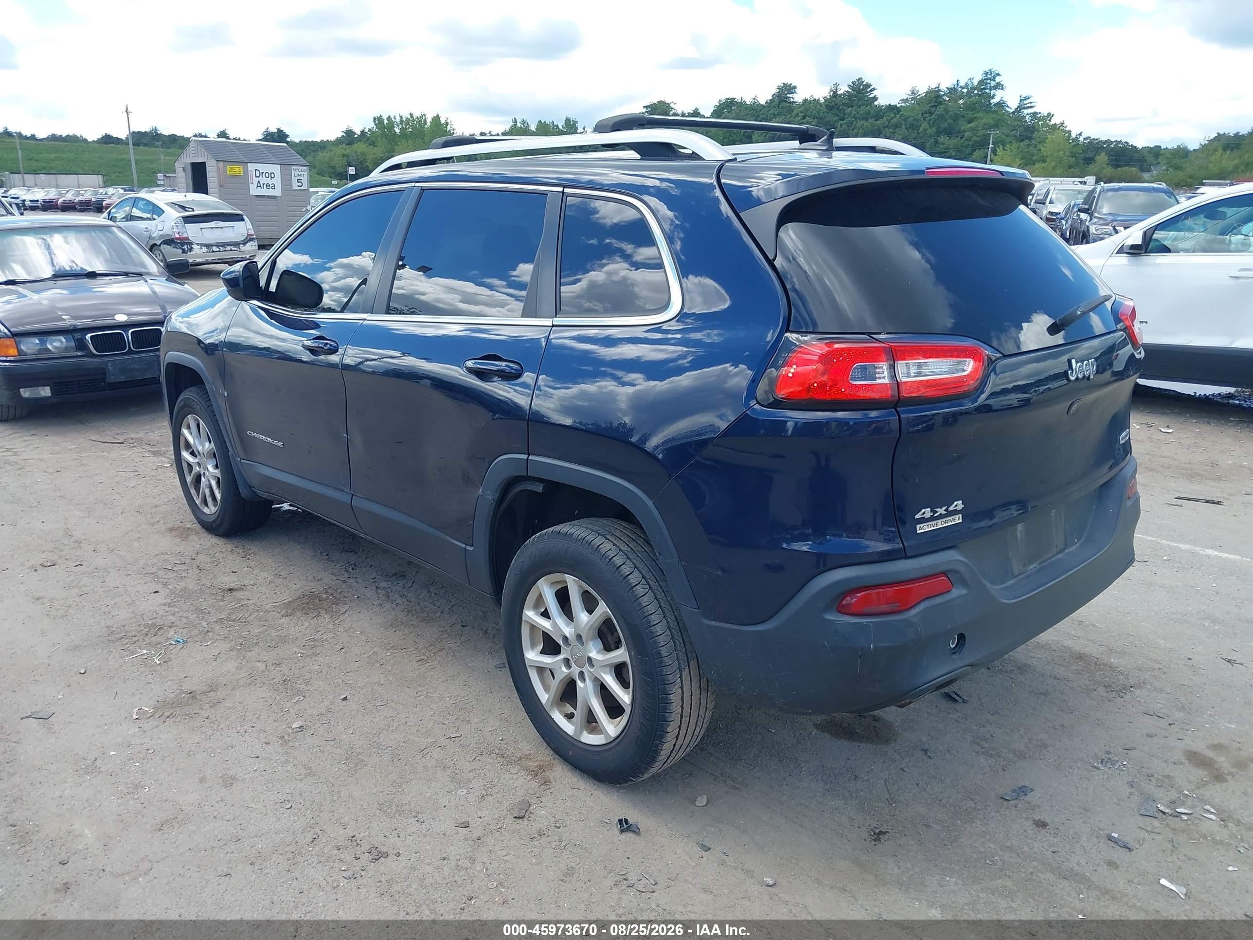 2014 Jeep Cherokee Latitude Blue vin: 1C4PJMCB7EW270010