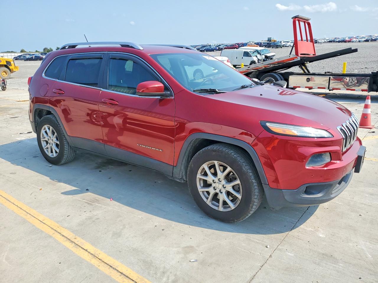 2014 Jeep Cherokee Latitude Burgundy vin: 1C4PJMCB7EW303684