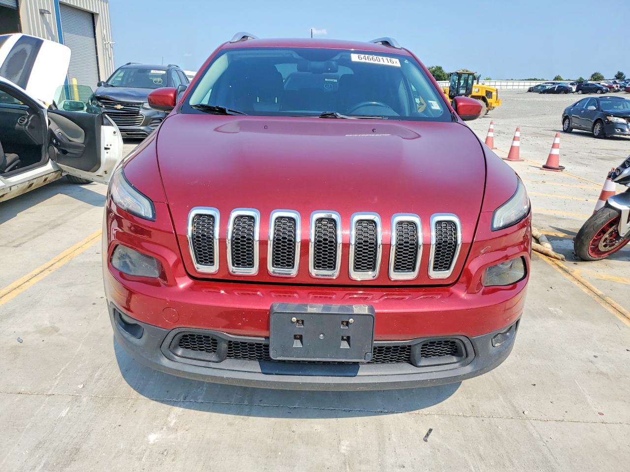 2014 Jeep Cherokee Latitude Burgundy vin: 1C4PJMCB7EW303684