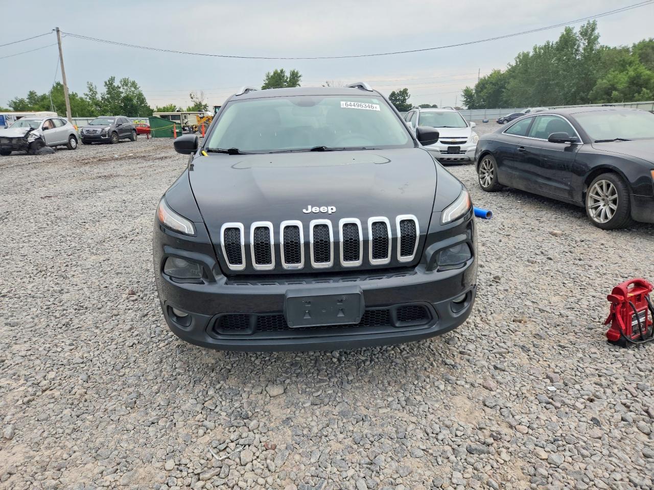 2015 Jeep Cherokee Latitude Black vin: 1C4PJMCB7FW733894