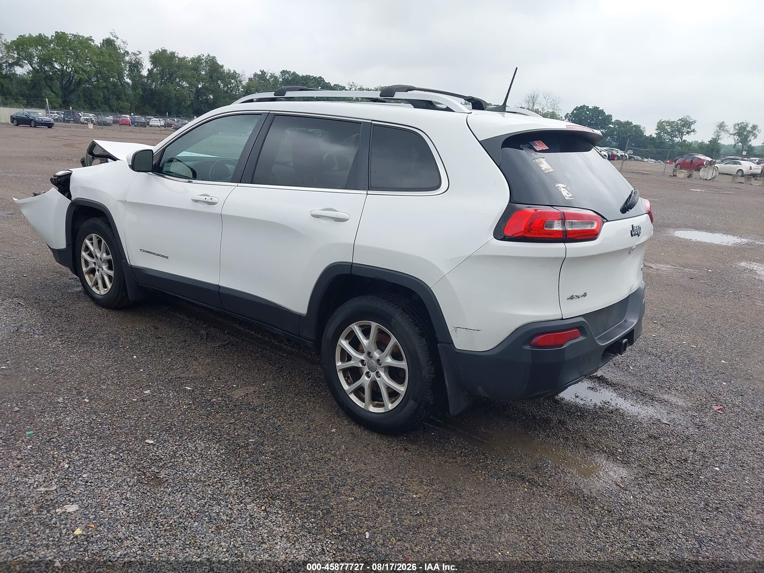 2016 Jeep Cherokee Latitude White vin: 1C4PJMCB7GW333075
