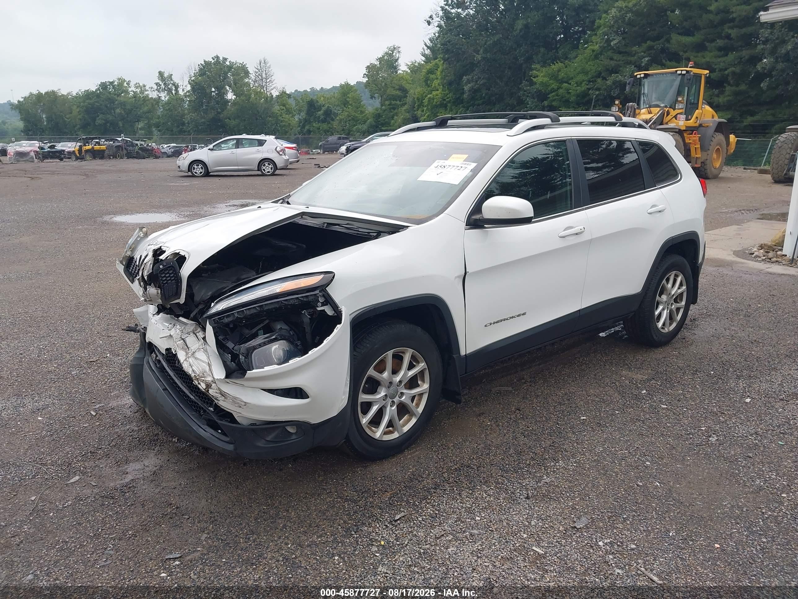 2016 Jeep Cherokee Latitude White vin: 1C4PJMCB7GW333075