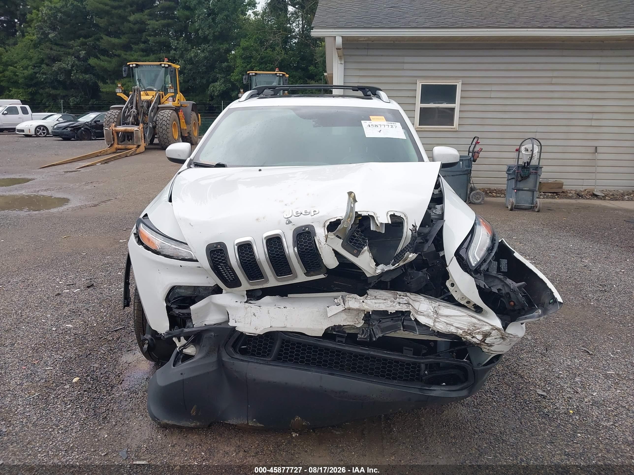 2016 Jeep Cherokee Latitude White vin: 1C4PJMCB7GW333075