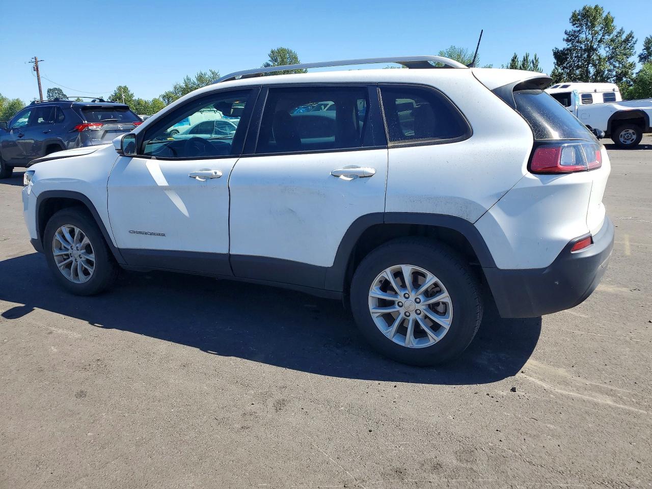 2021 Jeep Cherokee Latitude White vin: 1C4PJMCB7MD240130