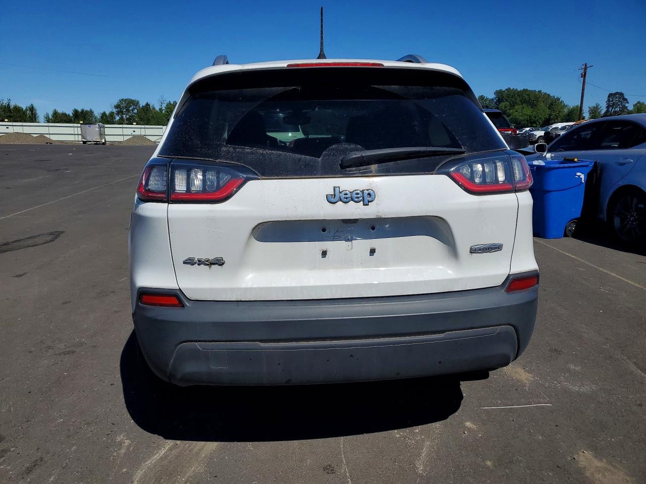 2021 Jeep Cherokee Latitude White vin: 1C4PJMCB7MD240130