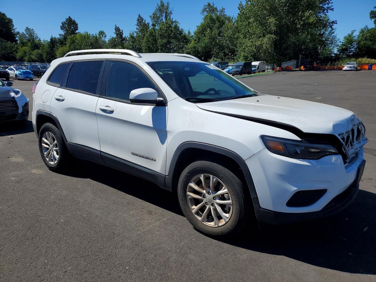 2021 Jeep Cherokee Latitude White vin: 1C4PJMCB7MD240130