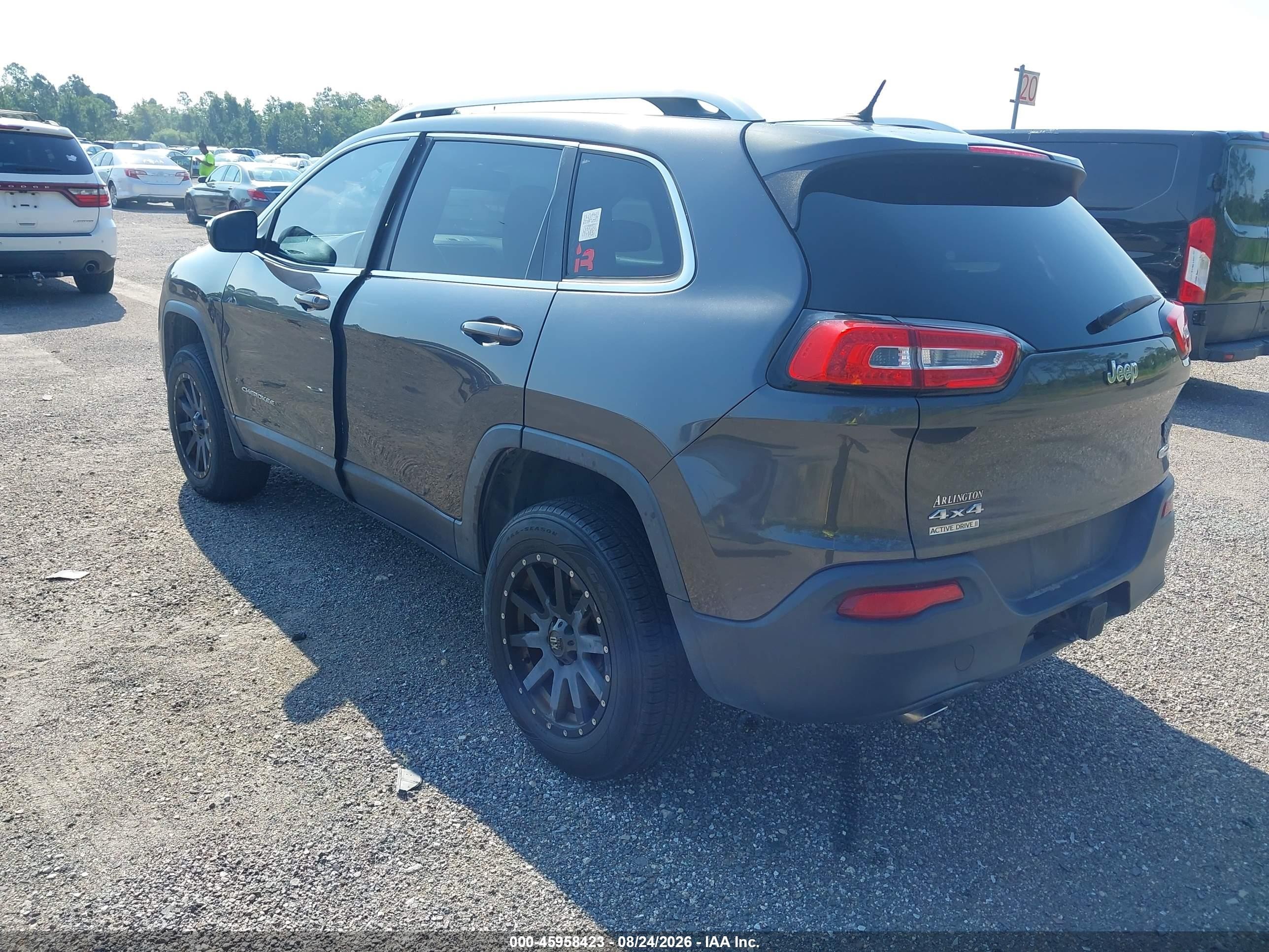 2014 Jeep Cherokee Latitude Серый vin: 1C4PJMCB8EW186066