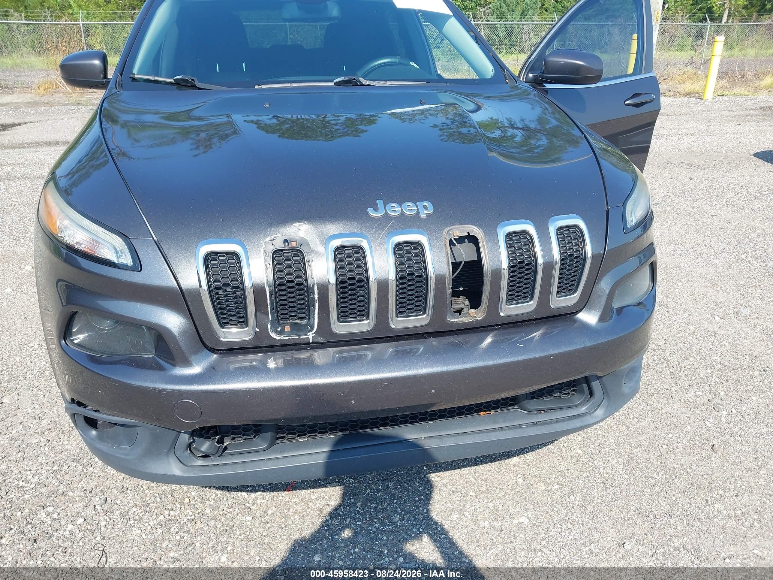 2014 Jeep Cherokee Latitude Серый vin: 1C4PJMCB8EW186066