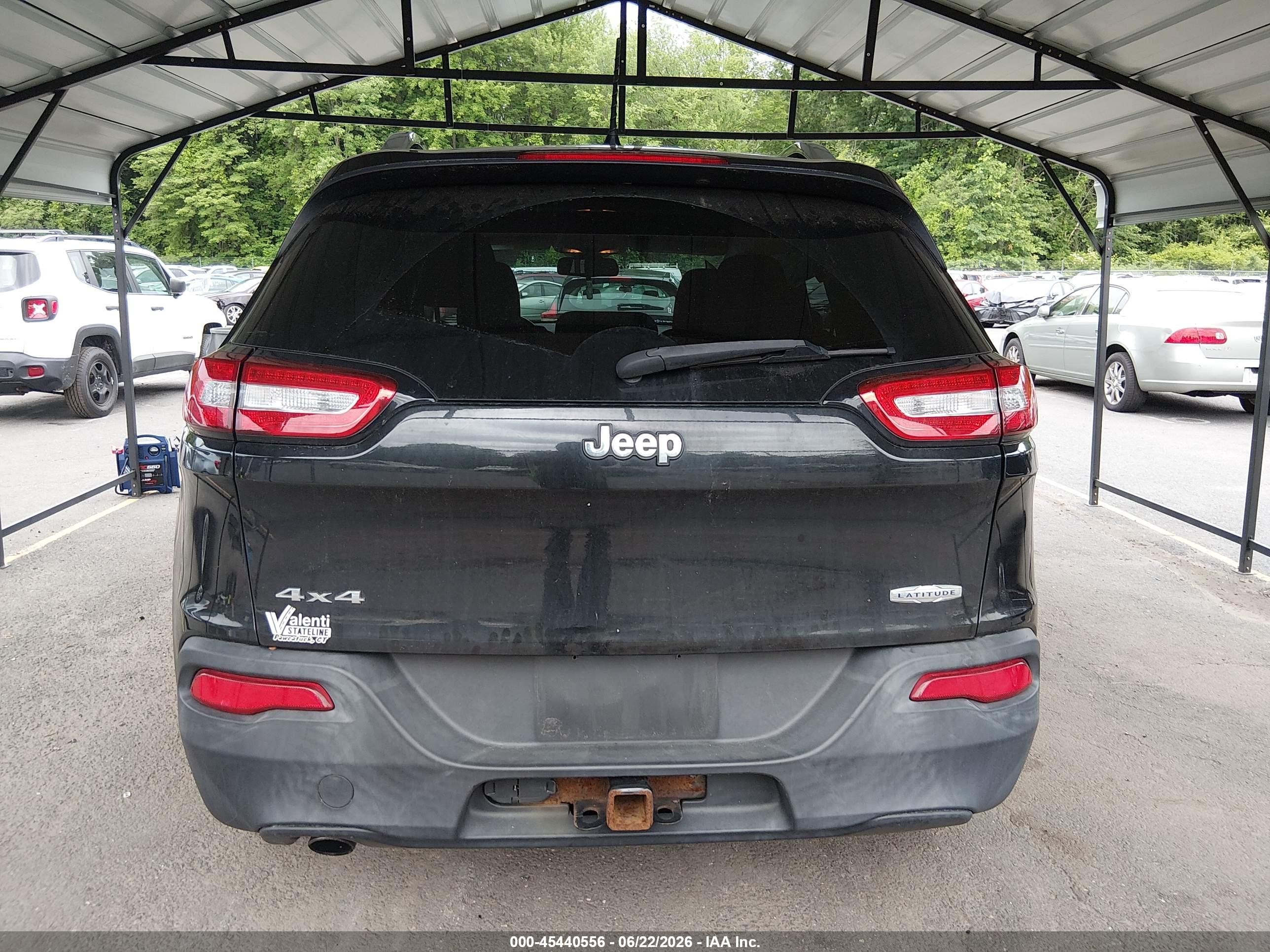 2014 Jeep Cherokee Latitude Black vin: 1C4PJMCB8EW220118