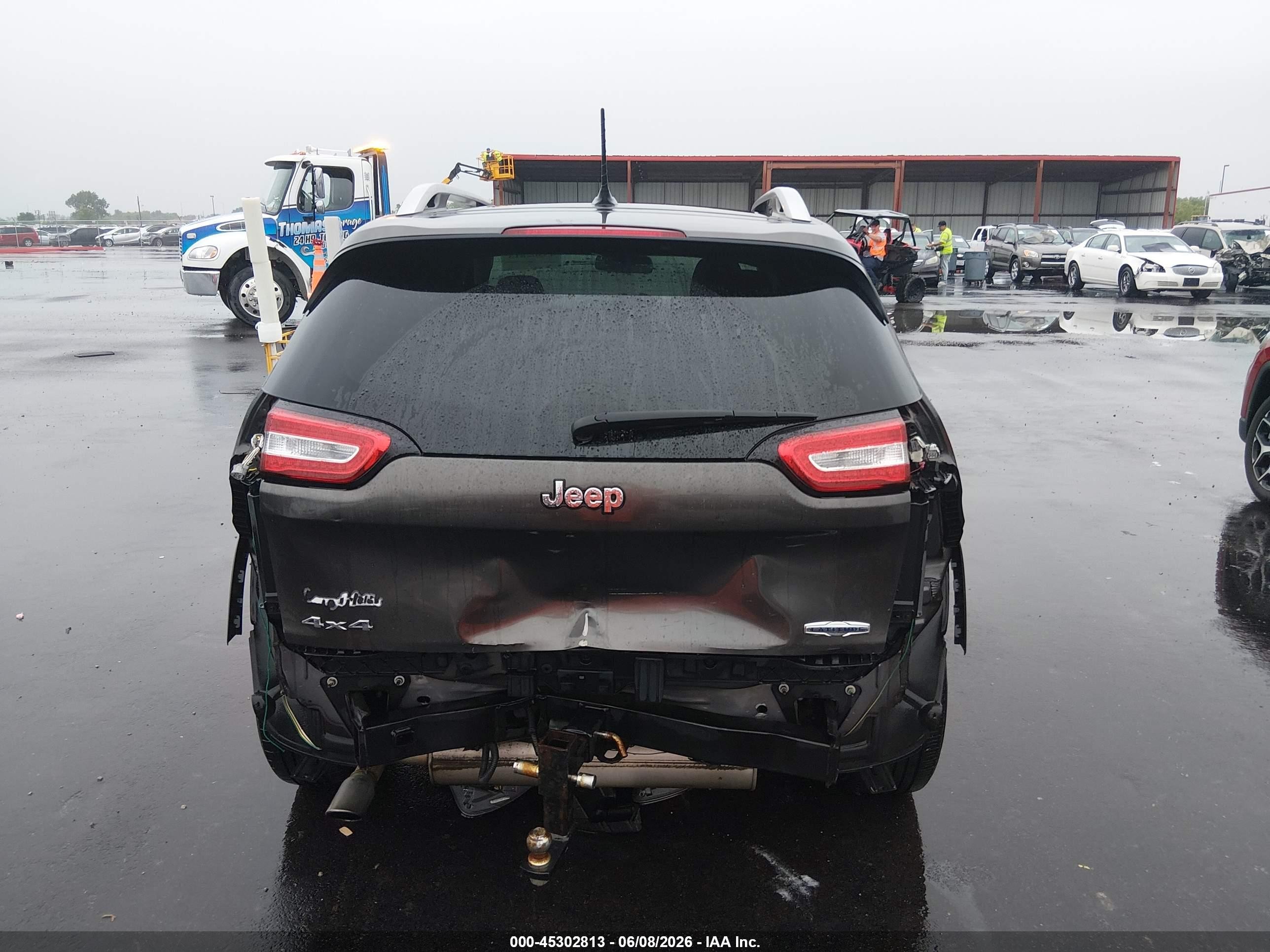 2014 Jeep Cherokee Latitude Gray vin: 1C4PJMCB8EW224542