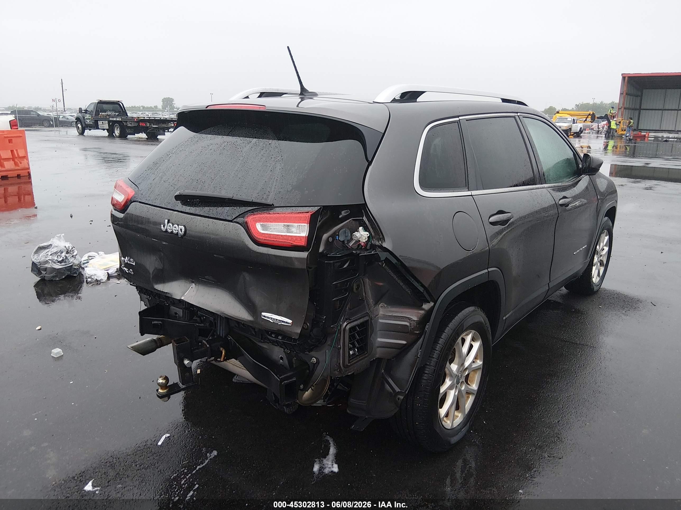 2014 Jeep Cherokee Latitude Gray vin: 1C4PJMCB8EW224542